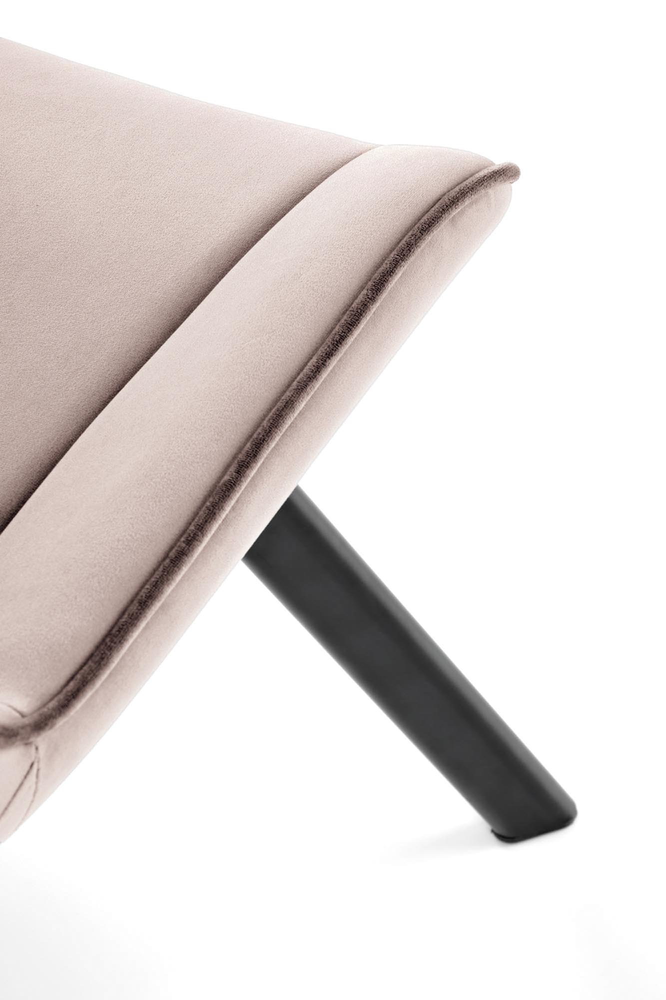 K520 jedálenská stolička, otáčacia, látka velvet, béžová