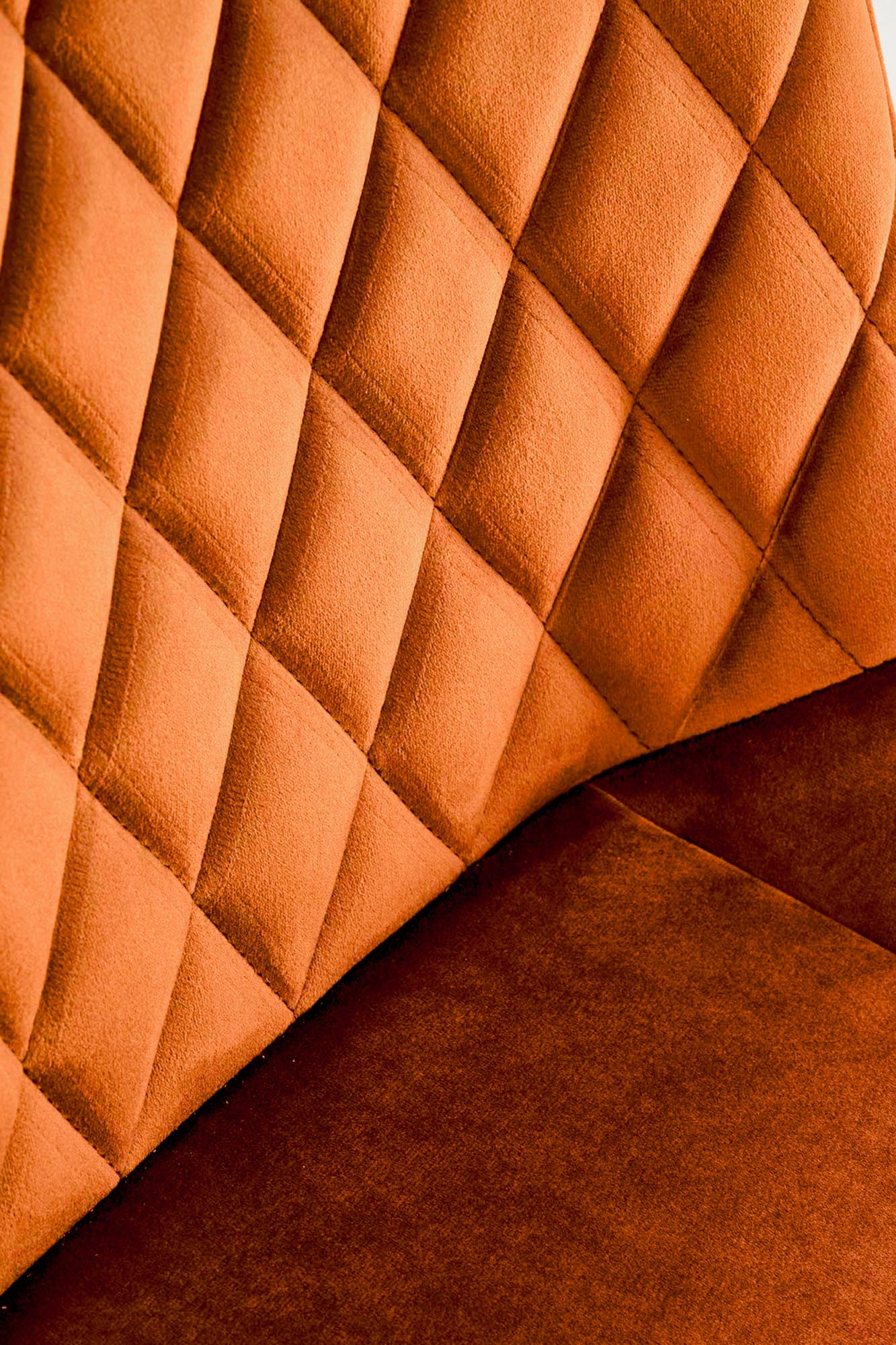 K520 jedálenská stolička, otáčacia, látka velvet, škoricová