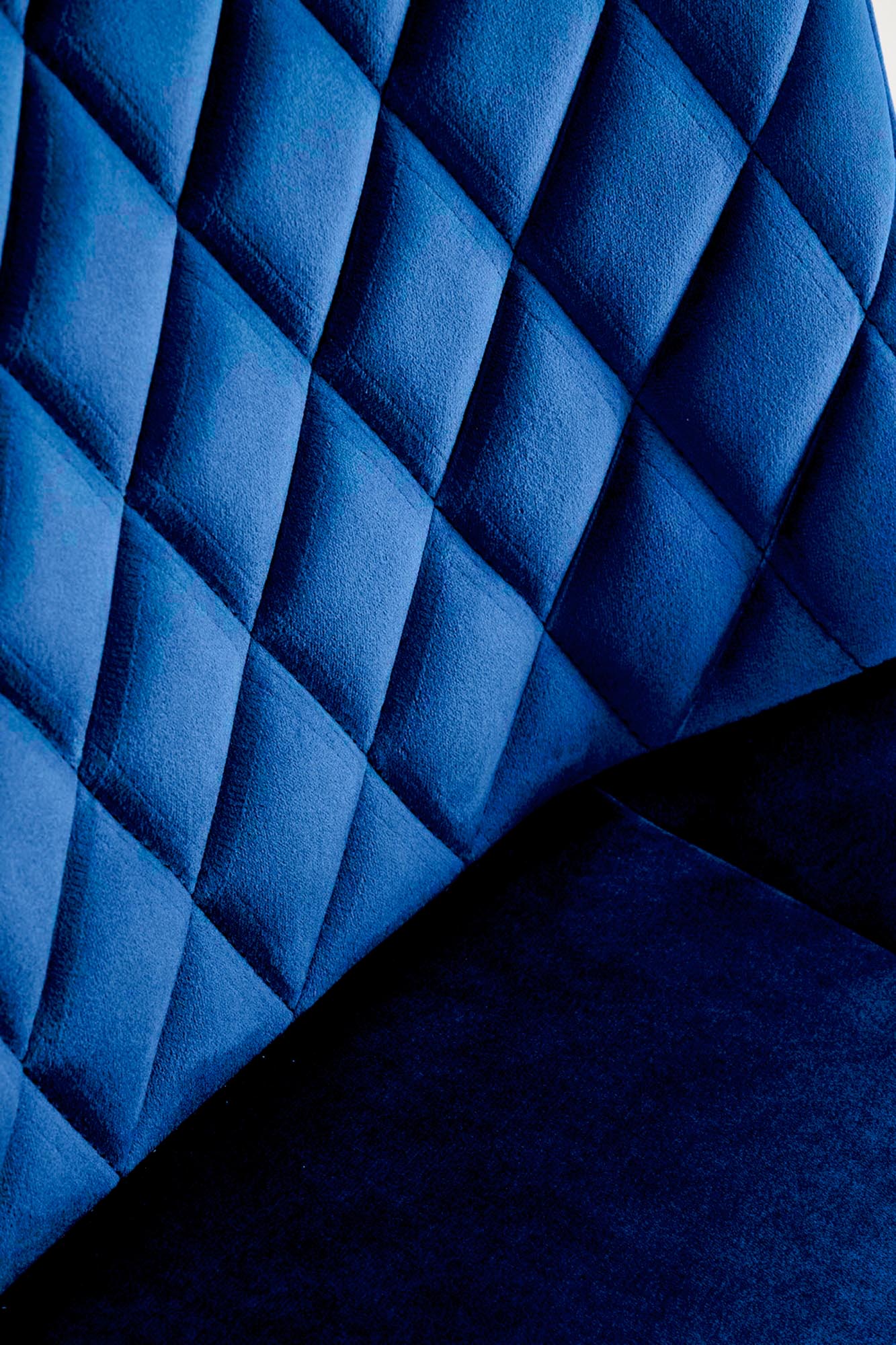 K520 jedálenská stolička, otáčacia, látka velvet, modrá