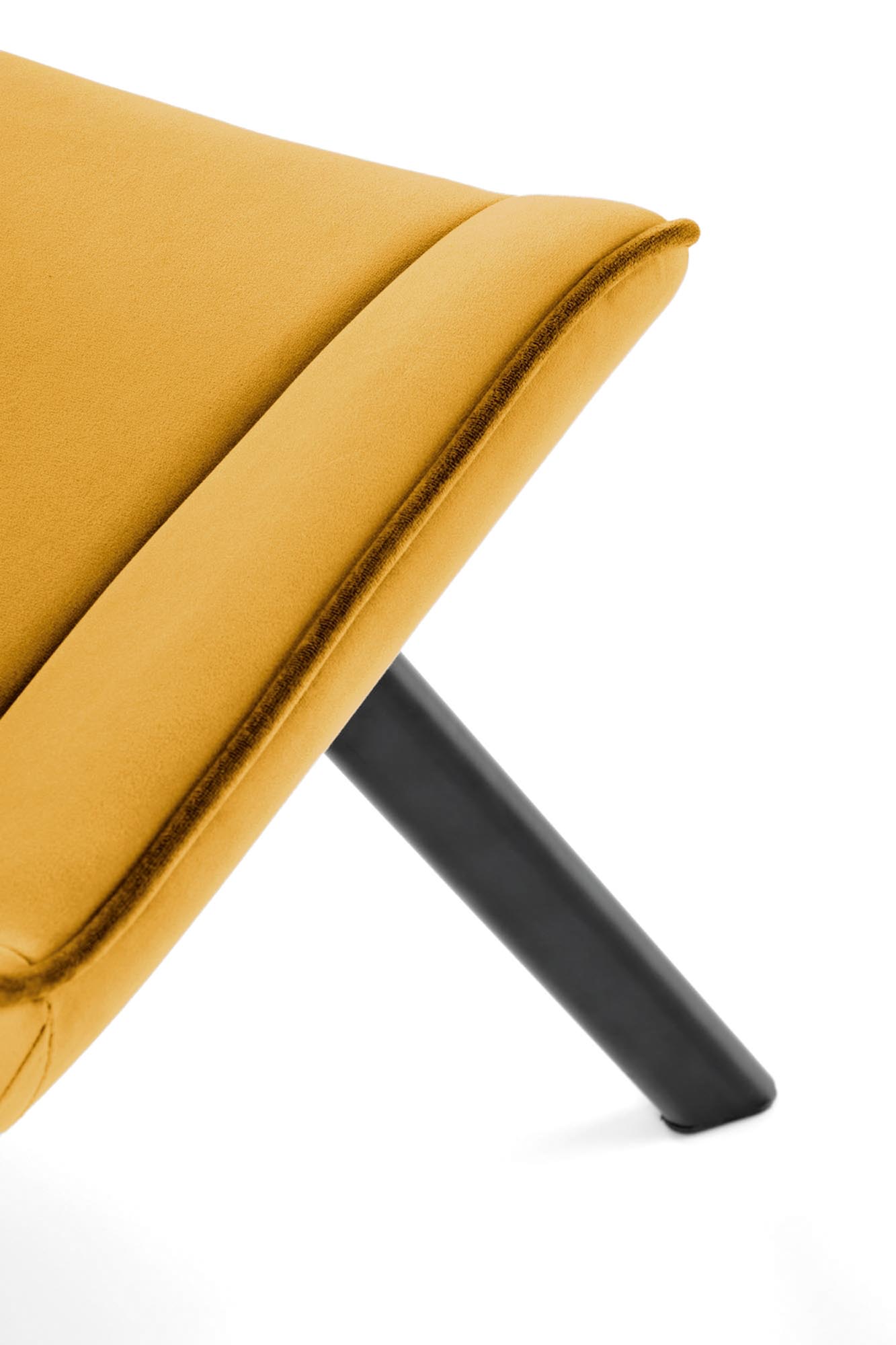 K520 jedálenská stolička, otáčacia, látka velvet, horčicová