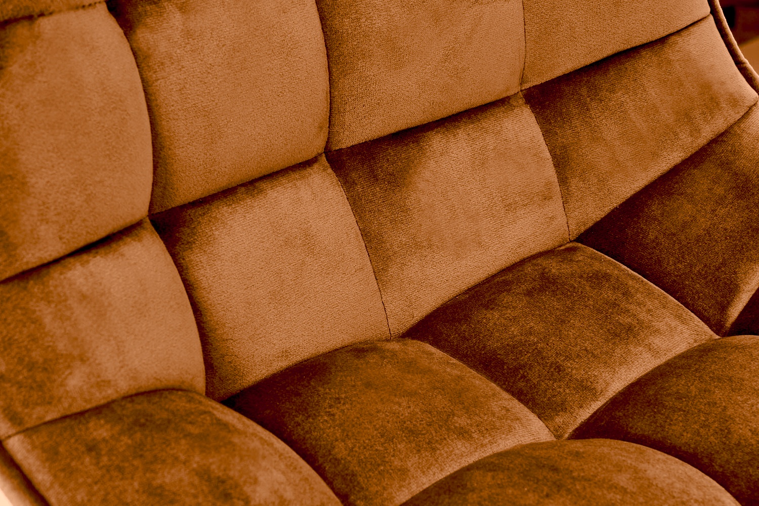 HOKER H95 barová stolička, látka Velvet škoricová/oceľ čierna