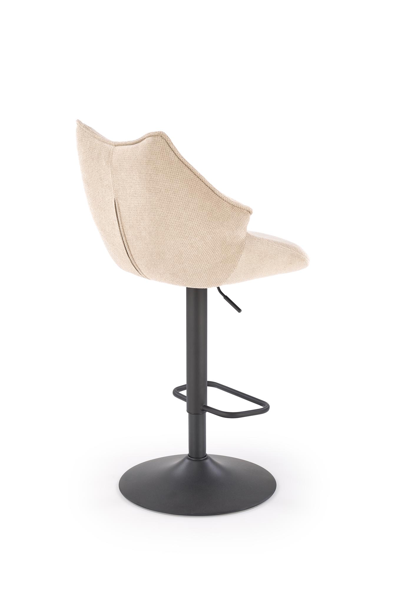 HOKER H122 barová stolička,látka velvet VARDO#28 béžová/čierna