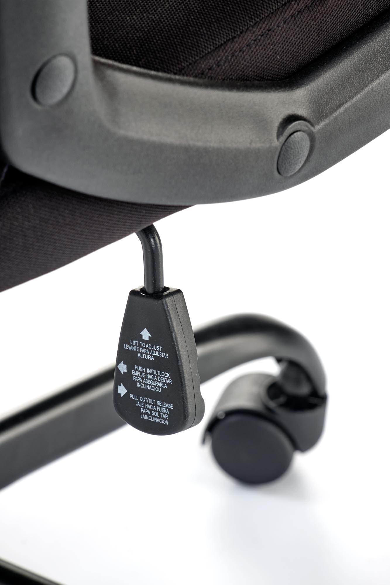 JENSEN kancelárske kreslo otočné s mechan.TILT,tkanina čierna/sivá/čer