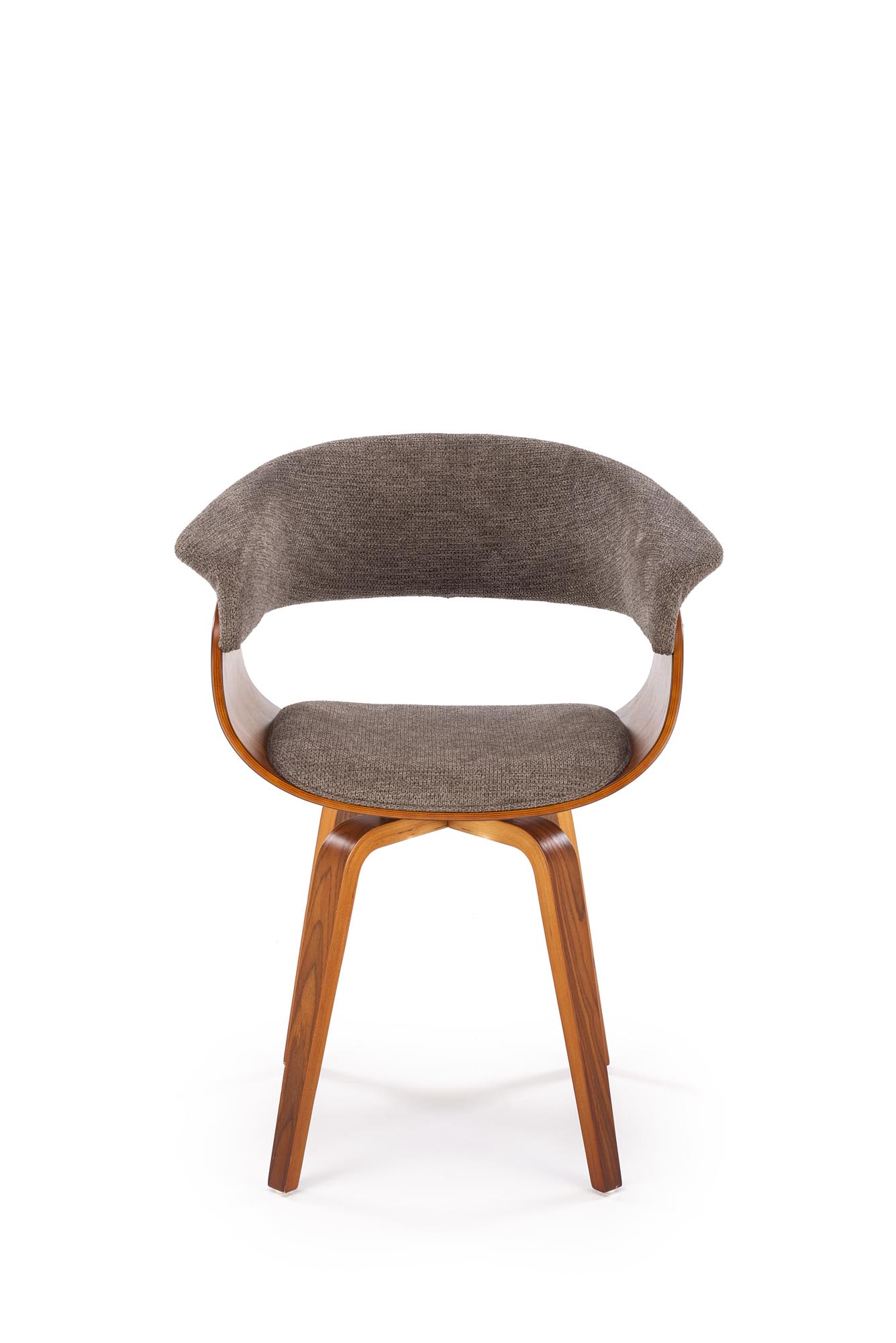 K545 jedálenská stolička,látka ARAGON/drevo, orechová/sivá ARAGON#97