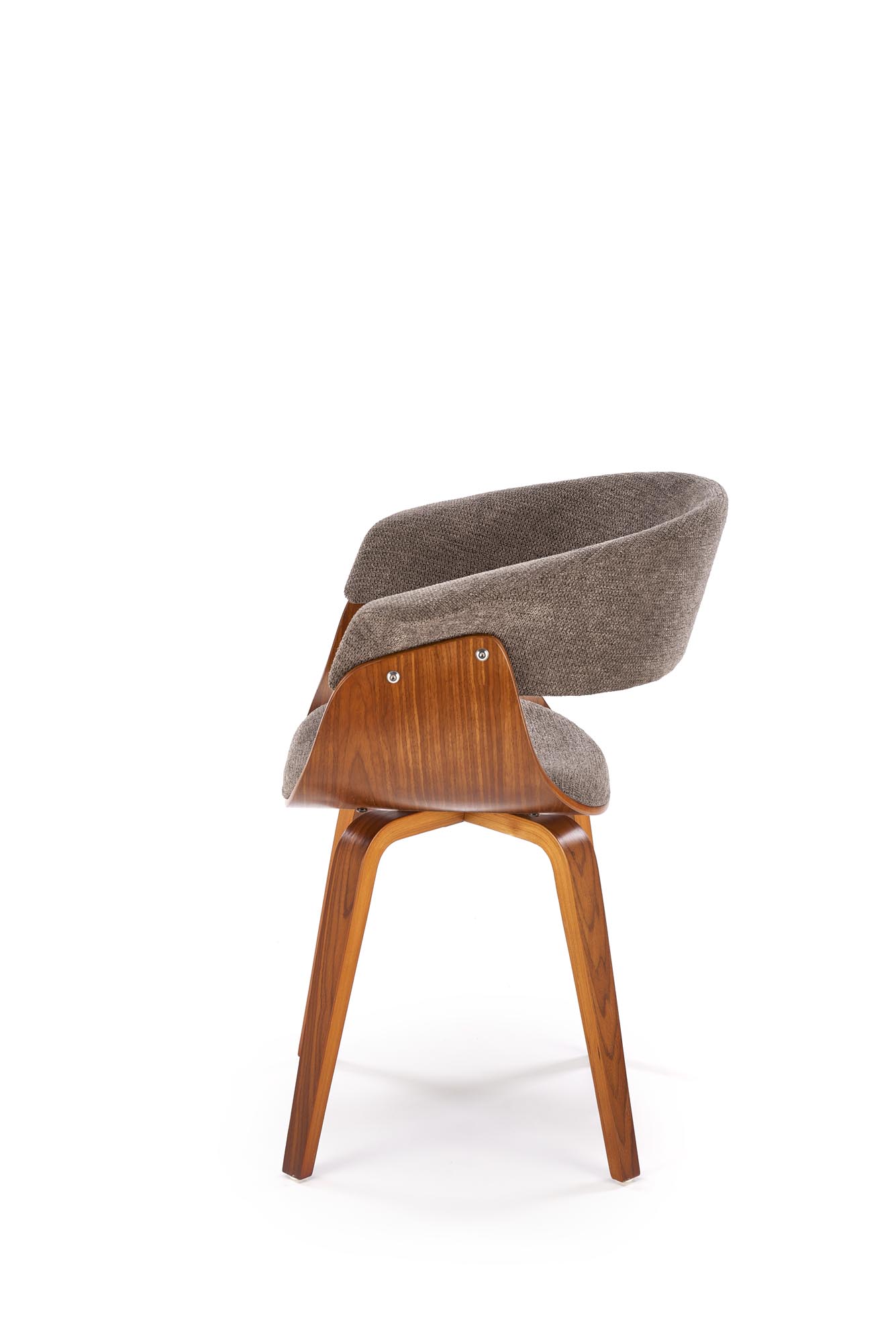 K545 jedálenská stolička,látka ARAGON/drevo, orechová/sivá ARAGON#97