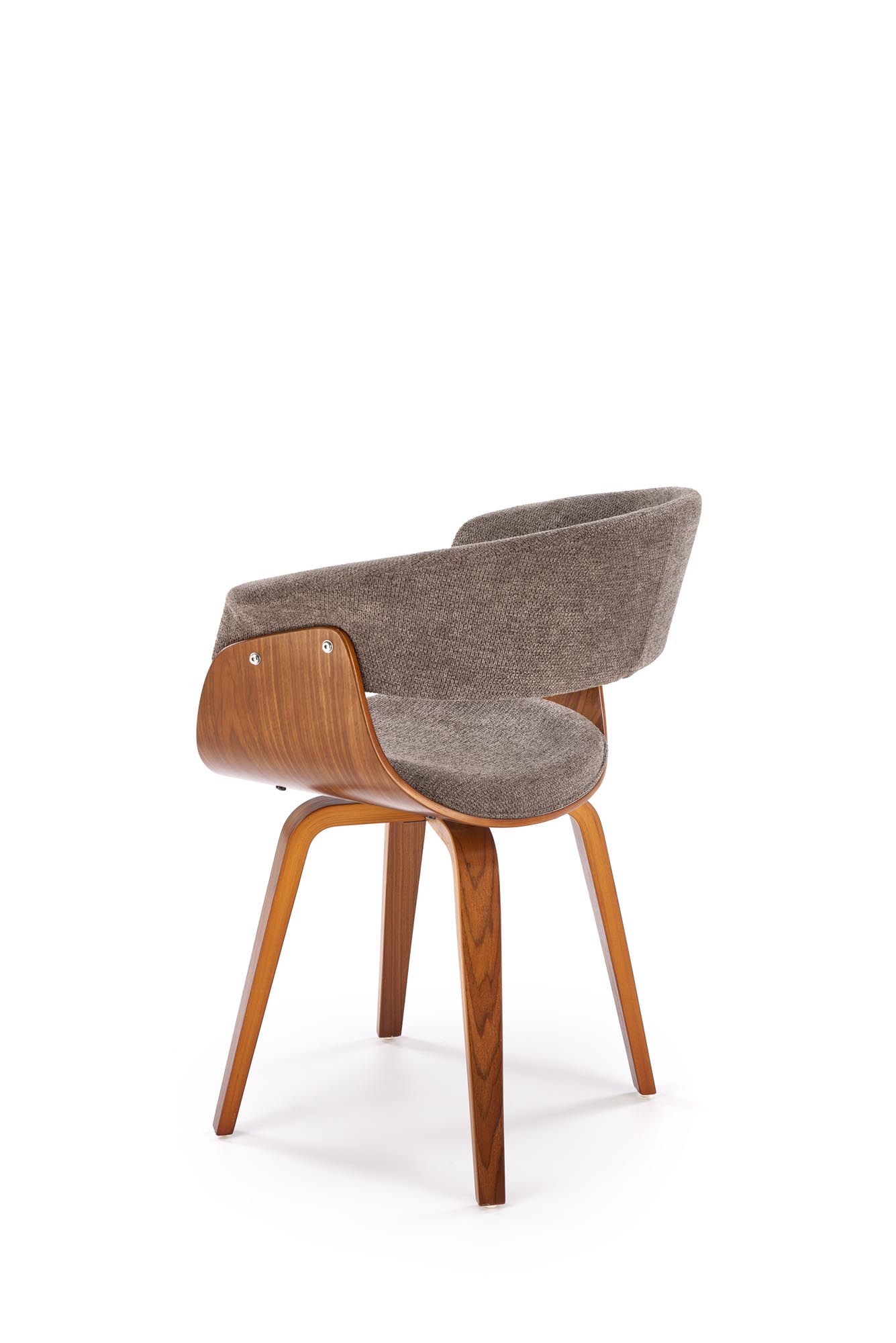 K545 jedálenská stolička,látka ARAGON/drevo, orechová/sivá ARAGON#97