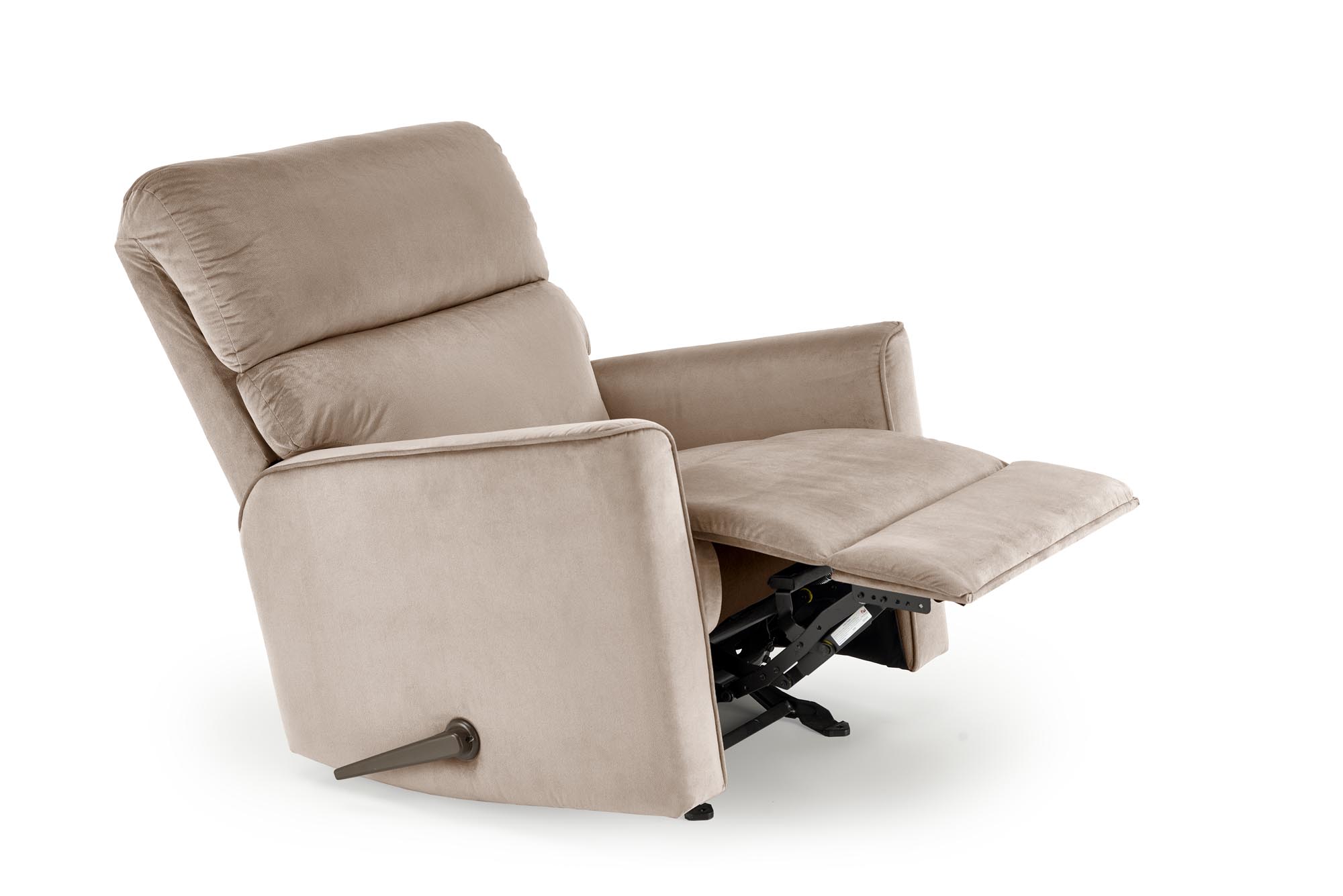 KARIM kreslo poloh. s hojdaním, látka béžová