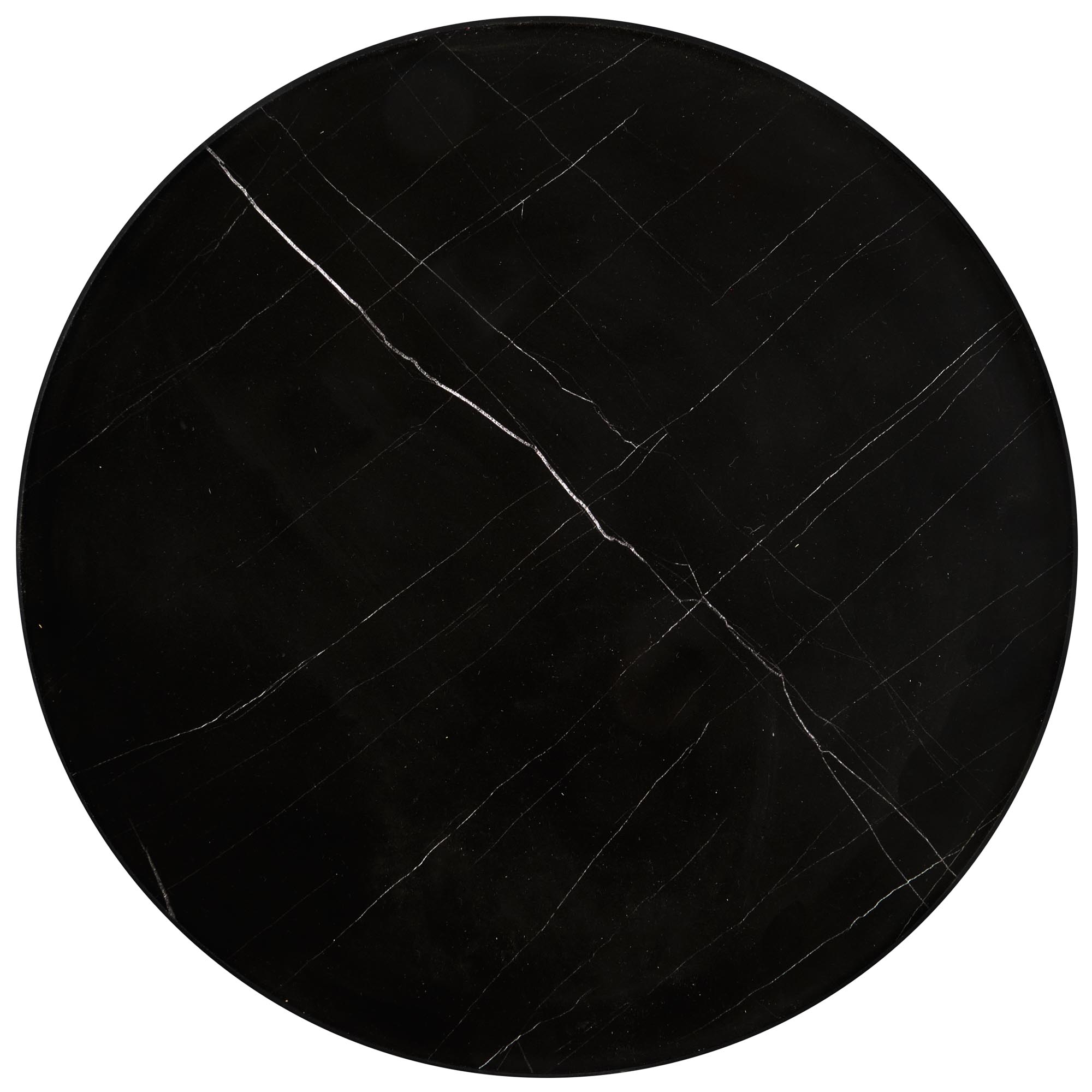 JULIETA konferenčný stolík sada 2ks, mramor/oceľ, čierna/čierna