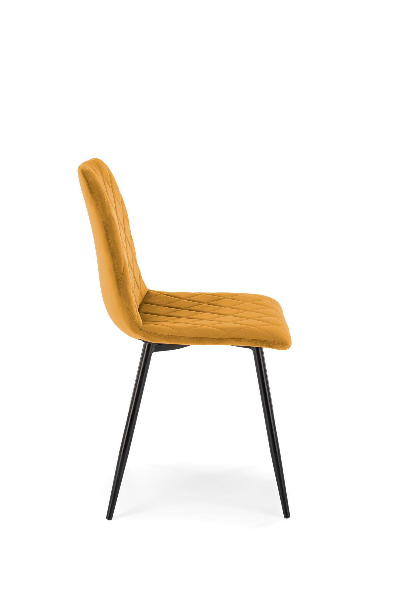 K525 jedálenská stolička, látka velvet, horčicová