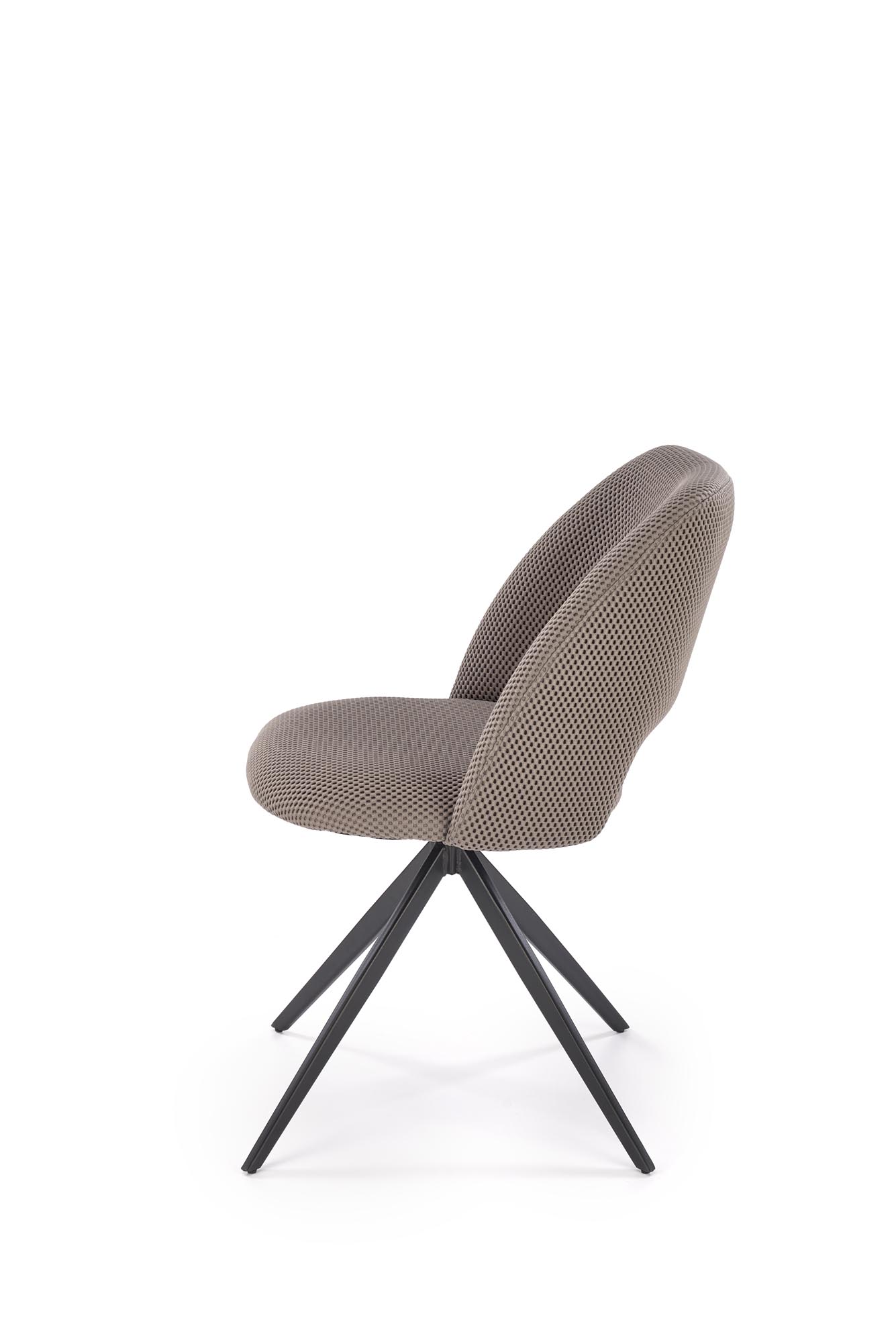 K546 jedálenská stolička otočná, látka velvet, sivá