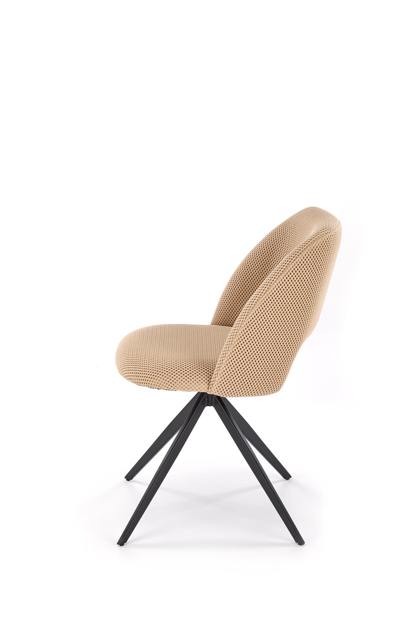 K546 jedálenská stolička otočná, látka velvet, béžová