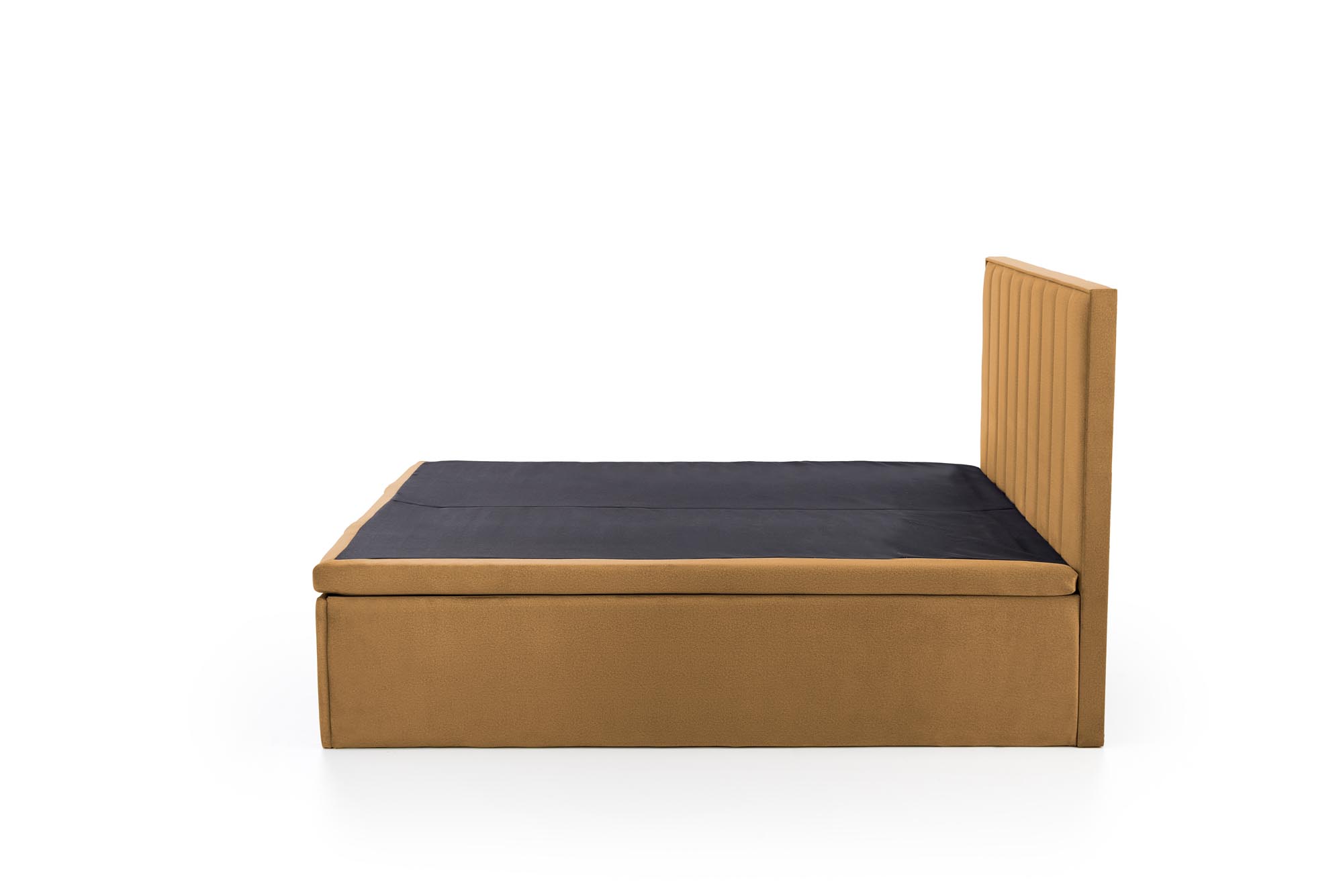 ASENTO 162/210/121cm posteľ s úložným priestorom,horčicová-ELEMENT8