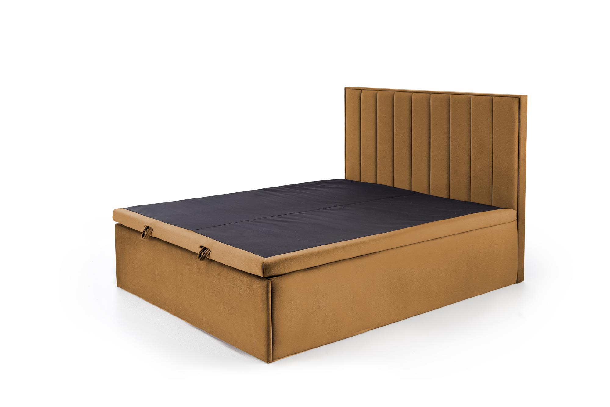 ASENTO 162/210/121cm posteľ s úložným priestorom,horčicová-ELEMENT8