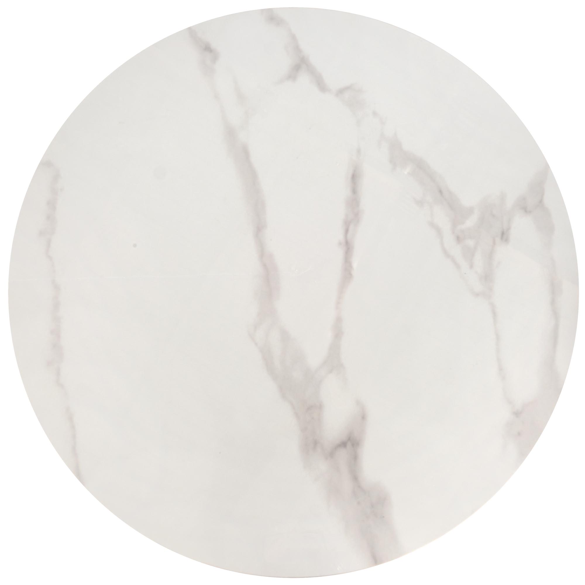 OSARIO konferenčný stolík sada 2ks, mramor/oceľ, biela/biela