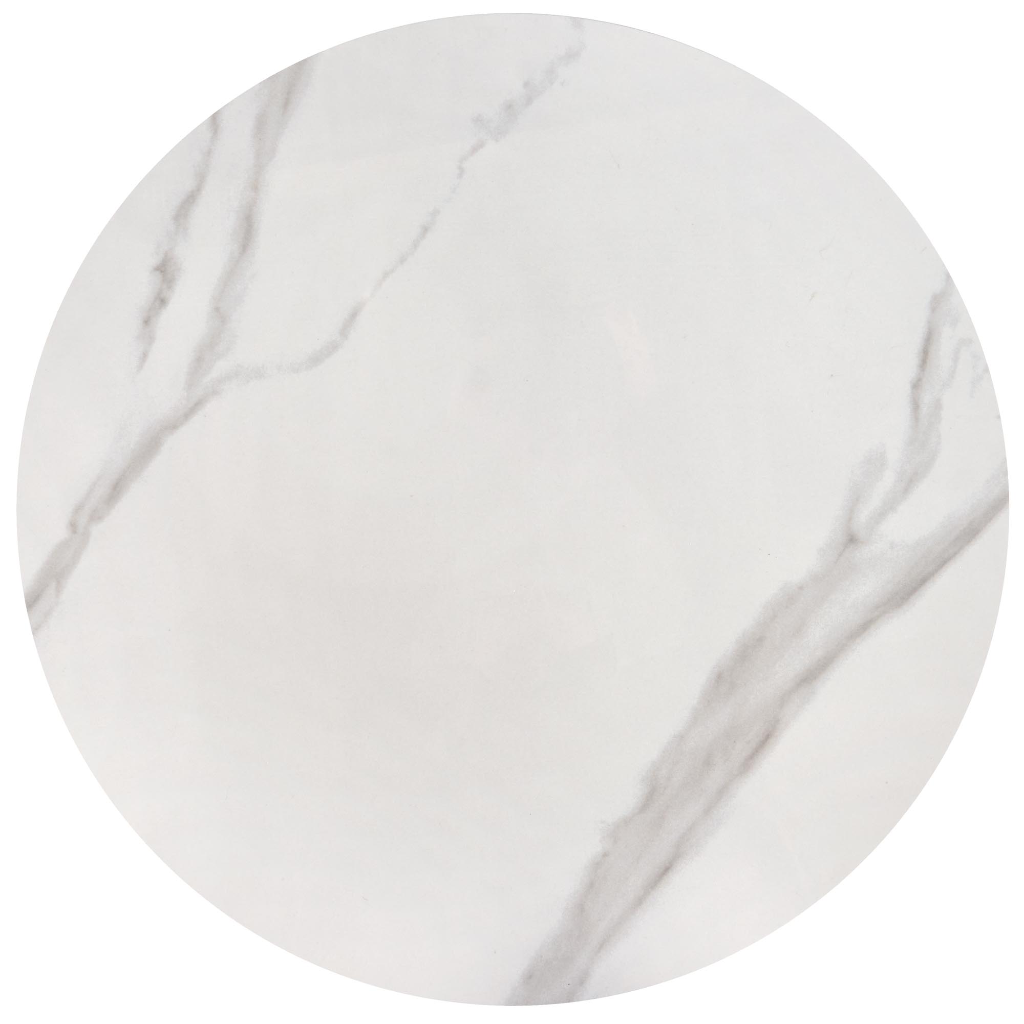 OSARIO konferenčný stolík sada 2ks, mramor/oceľ, biela/biela