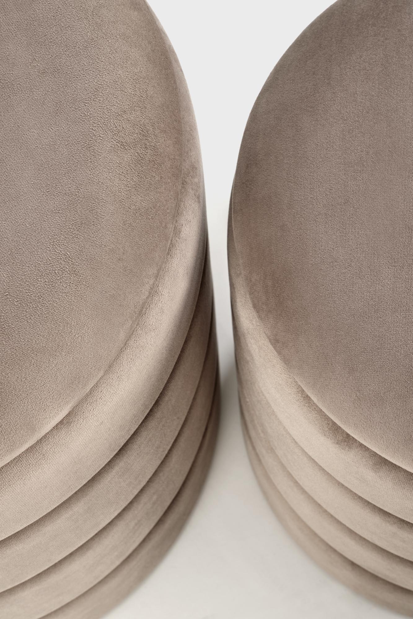 PACHO taburetka sada 2ks s úložným priestorom, béžová