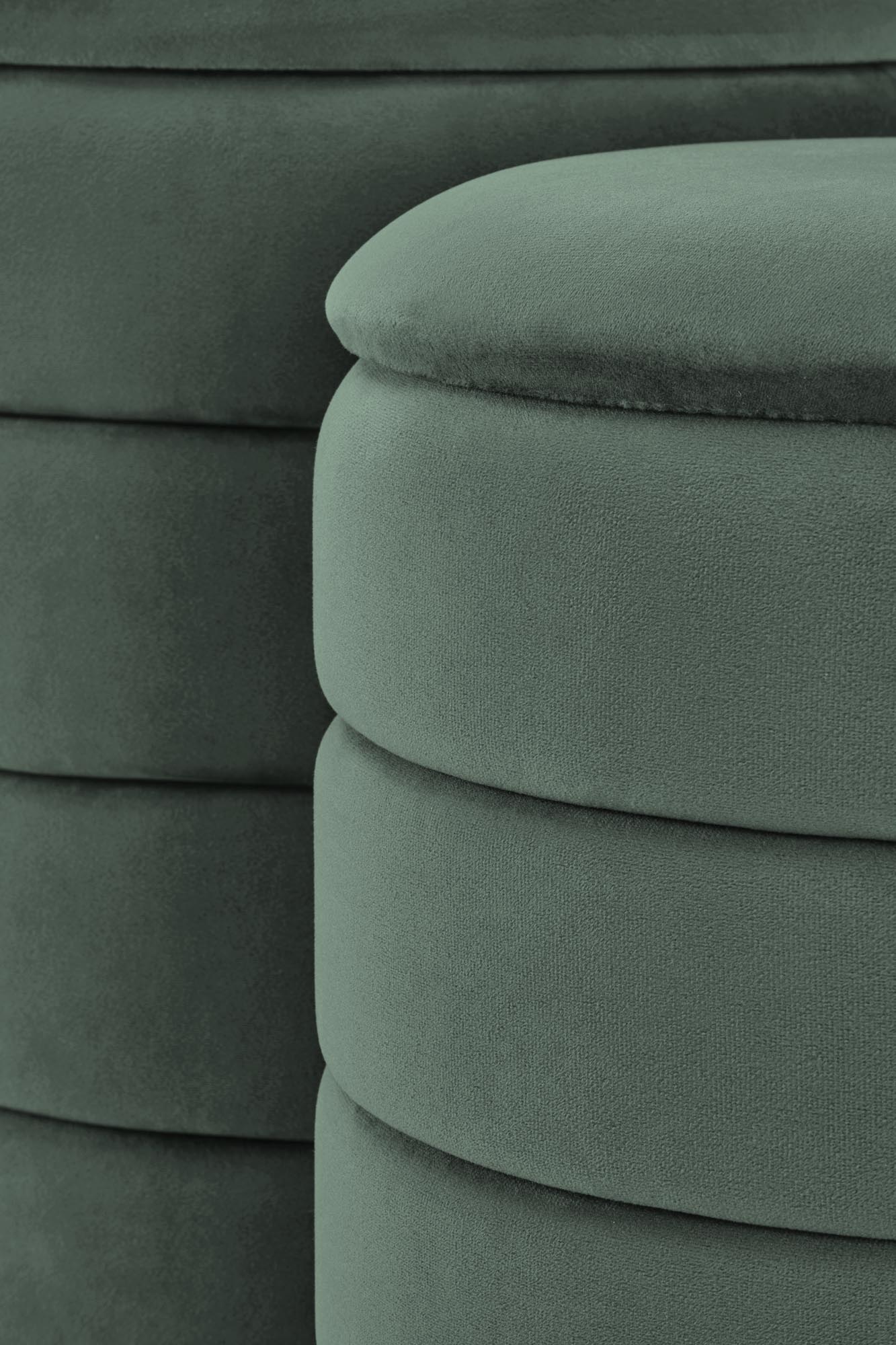 PACHO taburetka sada 2ks s úložným priestorom, tmavozelená