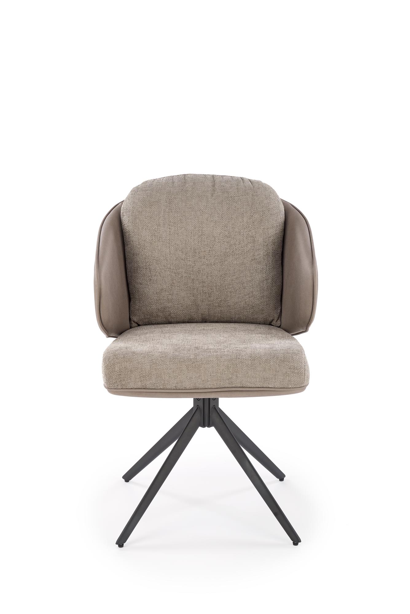 K554 jedálenská stolička otočná, látka velvet, sivá/svetlosivá