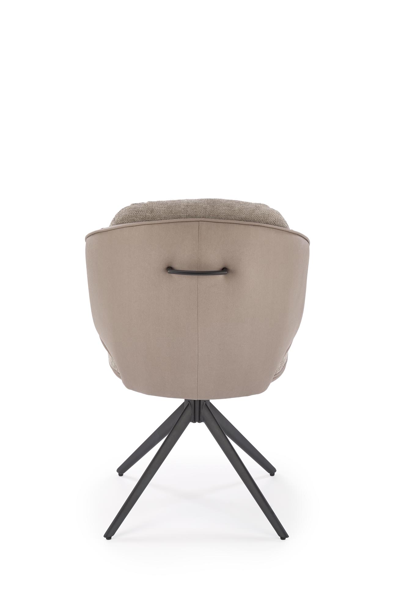 K554 jedálenská stolička otočná, látka velvet, sivá/svetlosivá