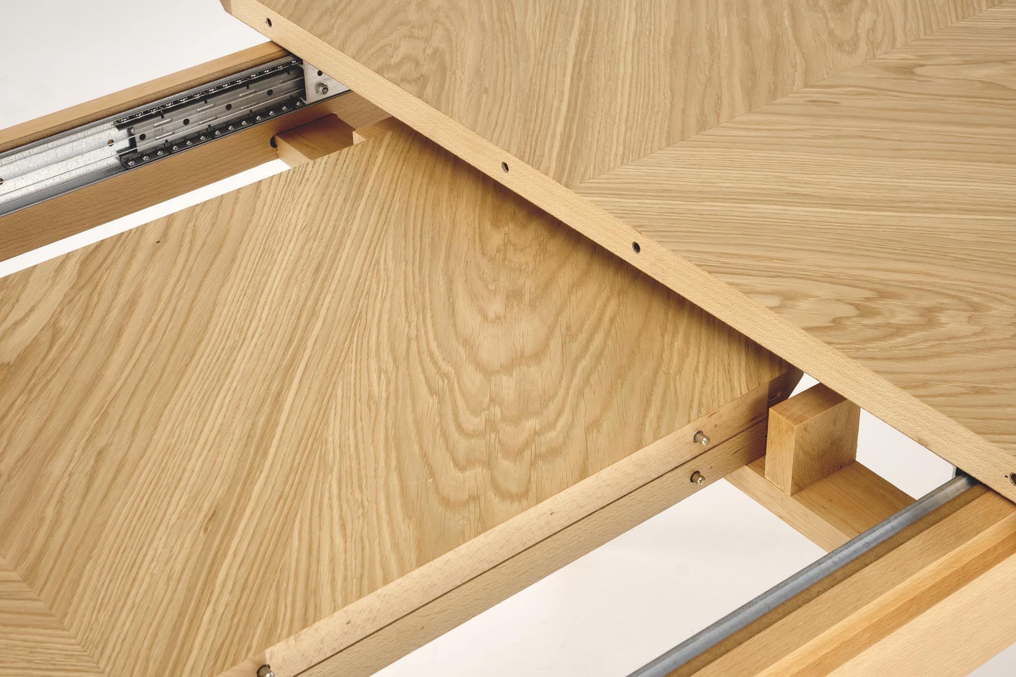 EDMONDO stôl jedálenský 160-240/90/75/140cm, dub prírodný