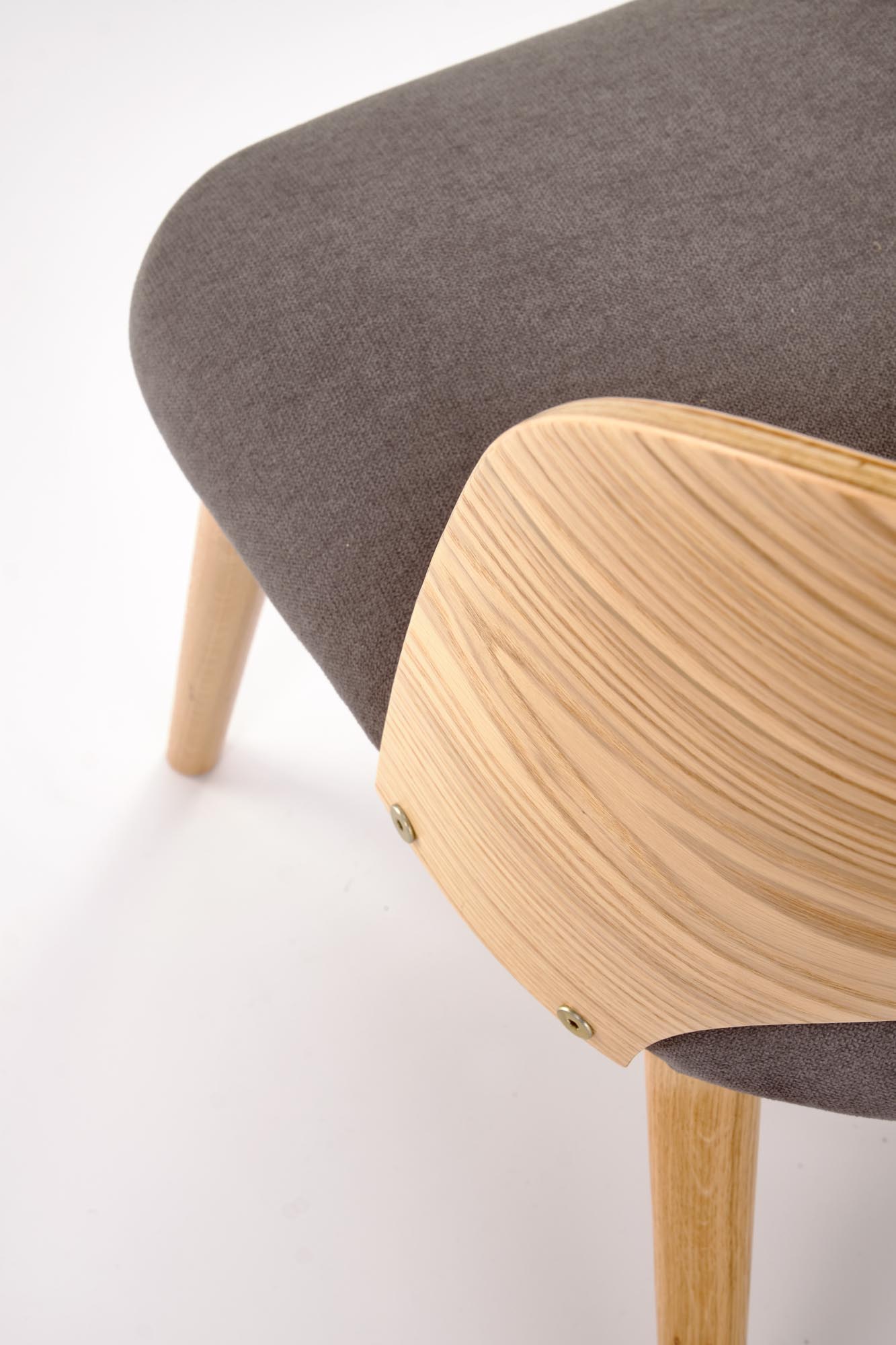 CADIZ stolička jedálenská, prírodná/sivá