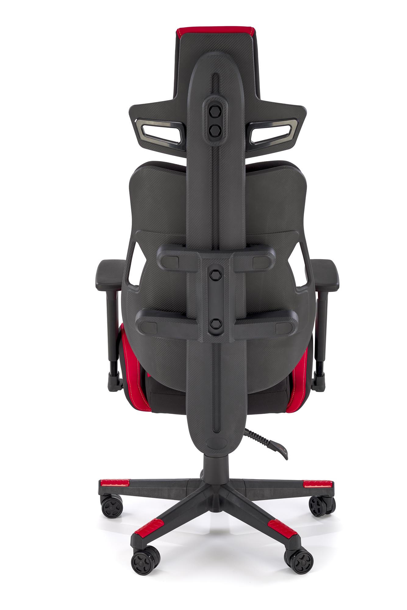 NITRO 2 kancelárske kreslo otočné s mechan.MULTIBLOCK,tkanina červené/čierne