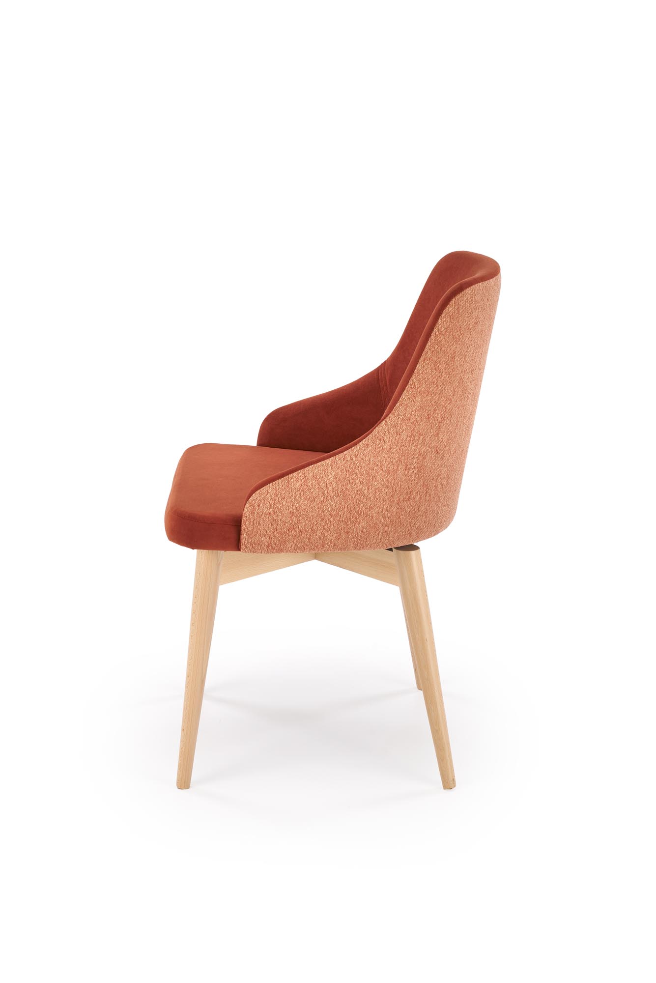 MALAGA stolička otočná, masív-buk/látka MAVEL44/škoricová STELAR54