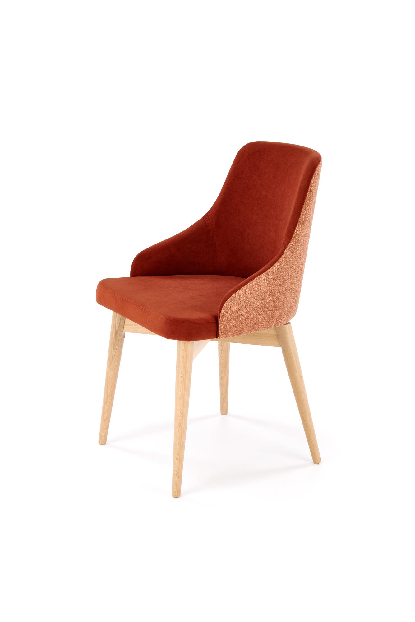 MALAGA stolička otočná, masív-buk/látka MAVEL44/škoricová STELAR54