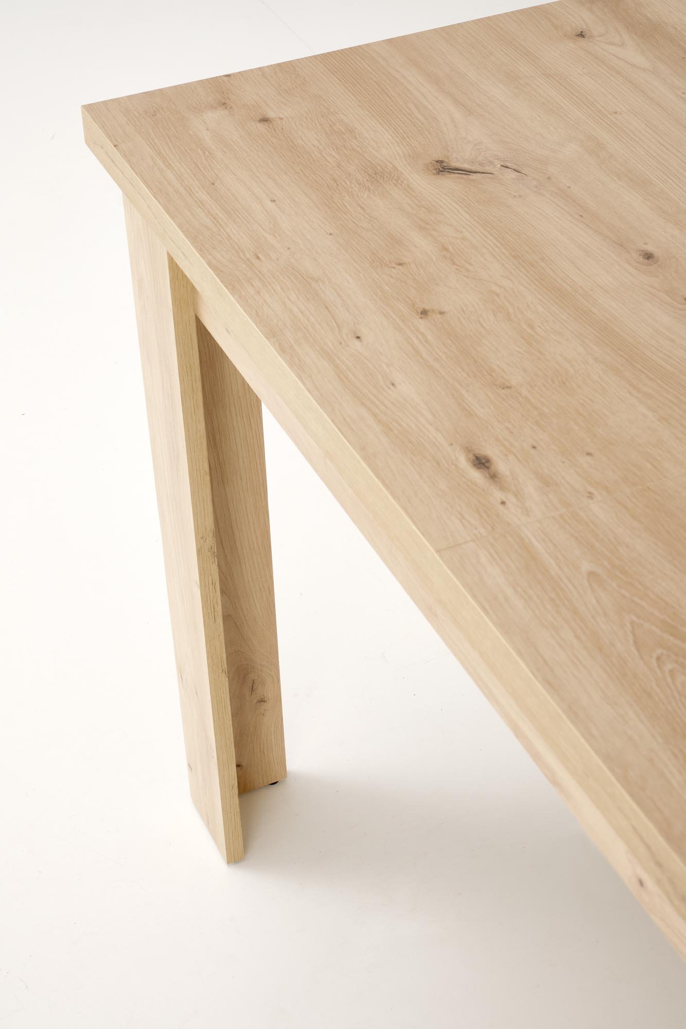 BAGIO stôl jedálenský, 120-160x80, doska lamin dub artisan/ dub artis.