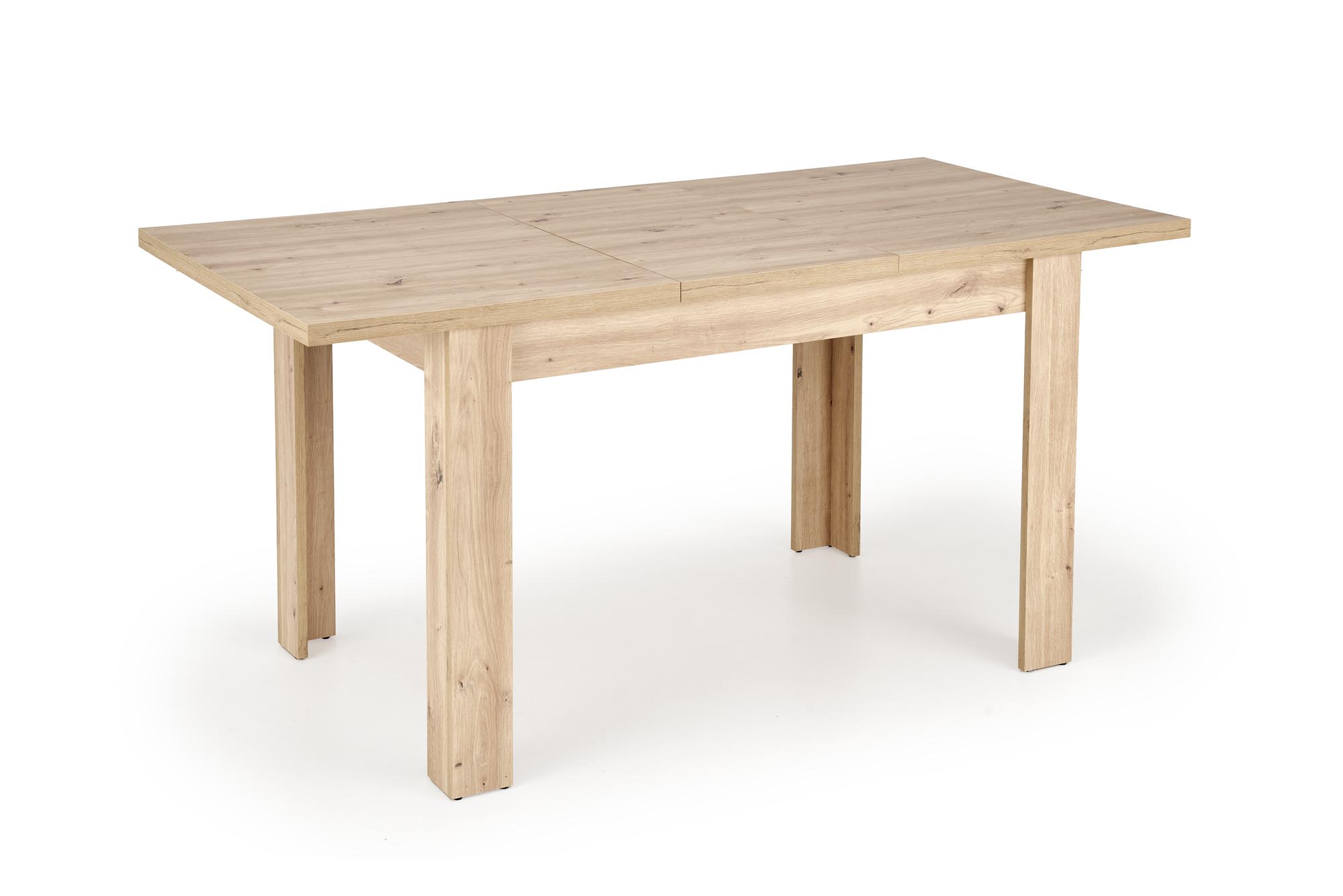 BAGIO stôl jedálenský, 120-160x80, doska lamin dub artisan/ dub artis.