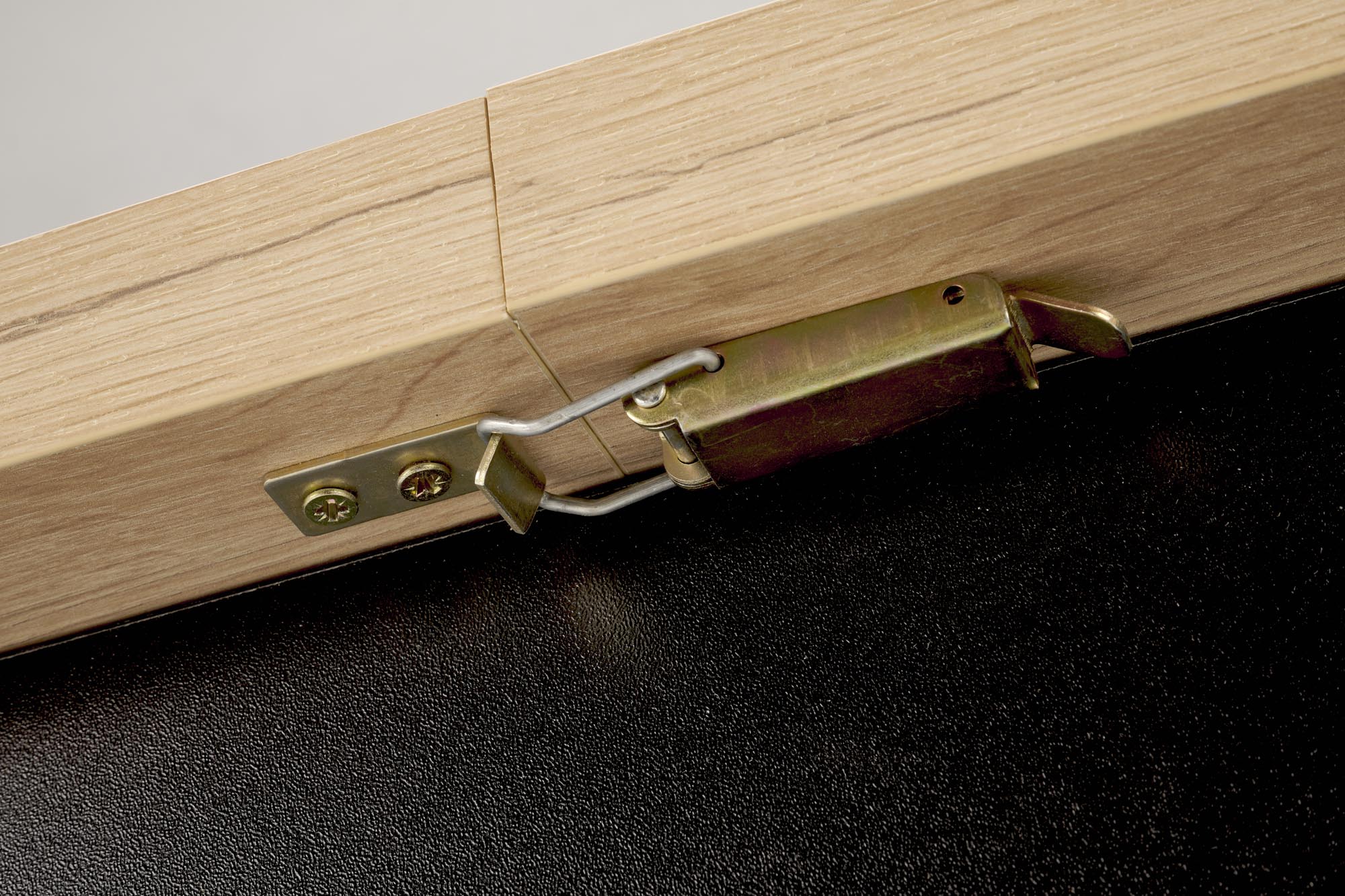 BAGIO stôl jedálenský, 120-160x80, doska lamin dub artisan/čierna