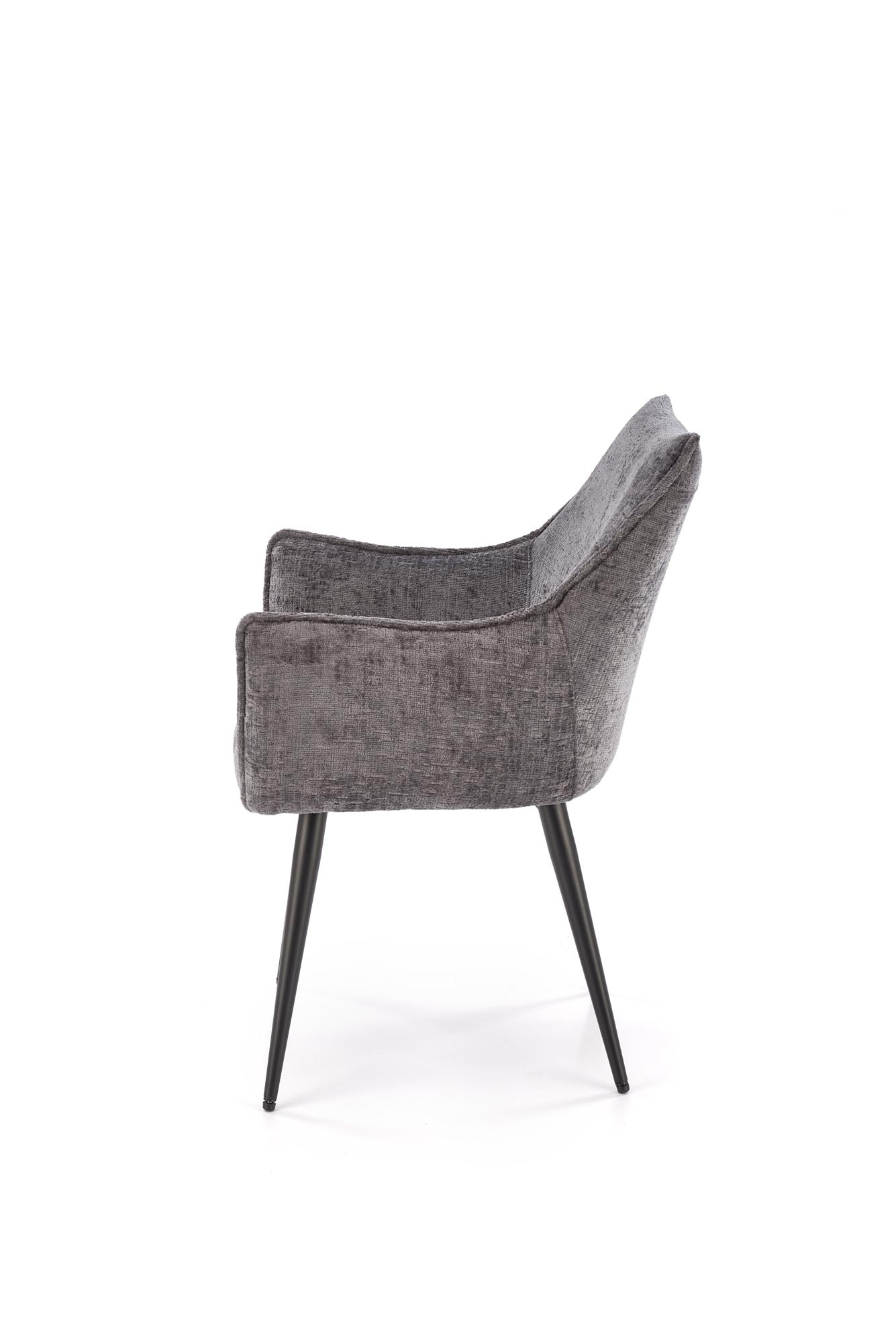 K559 jedálenská stolička, látka velvet, sivá