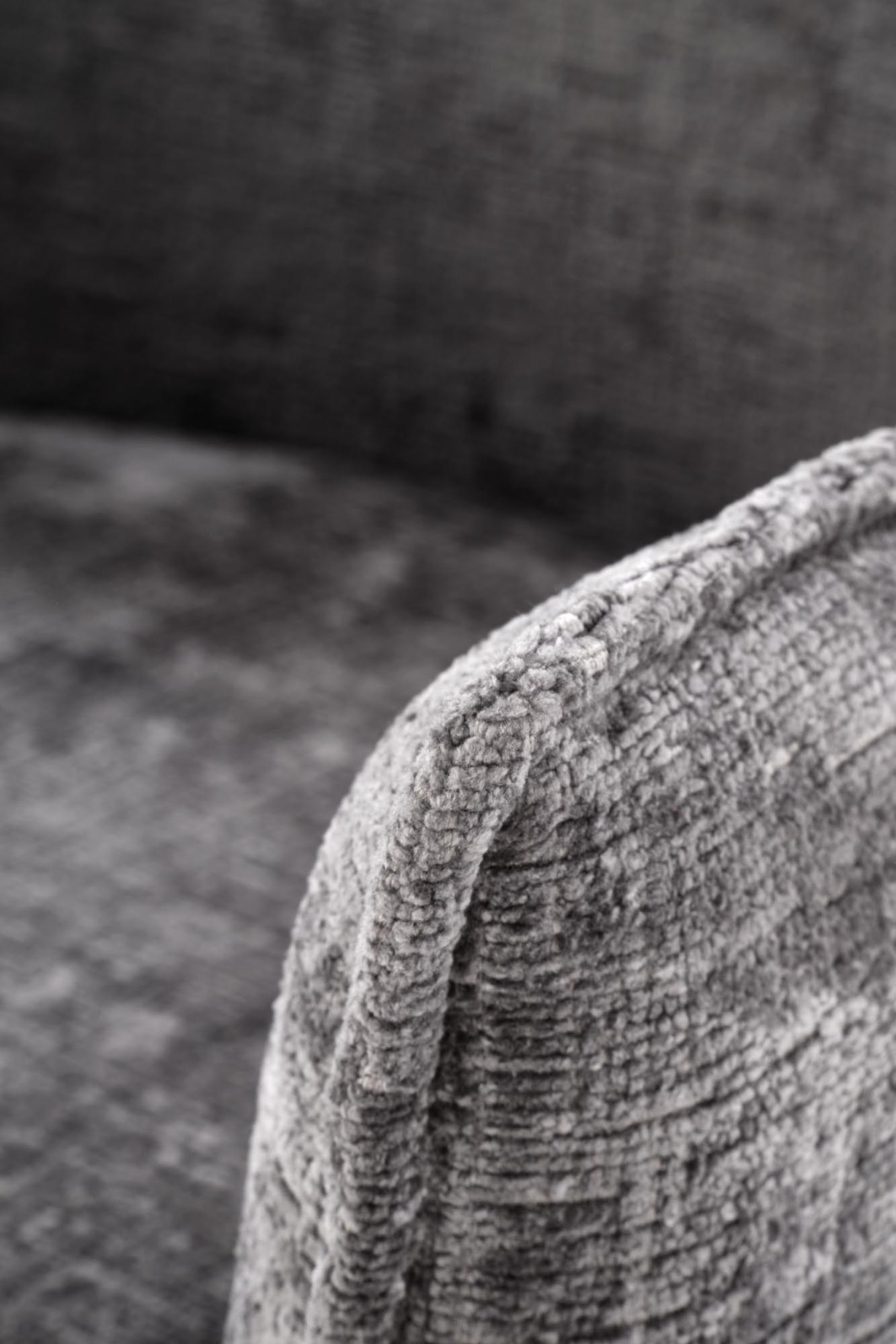 K559 jedálenská stolička, látka velvet, sivá