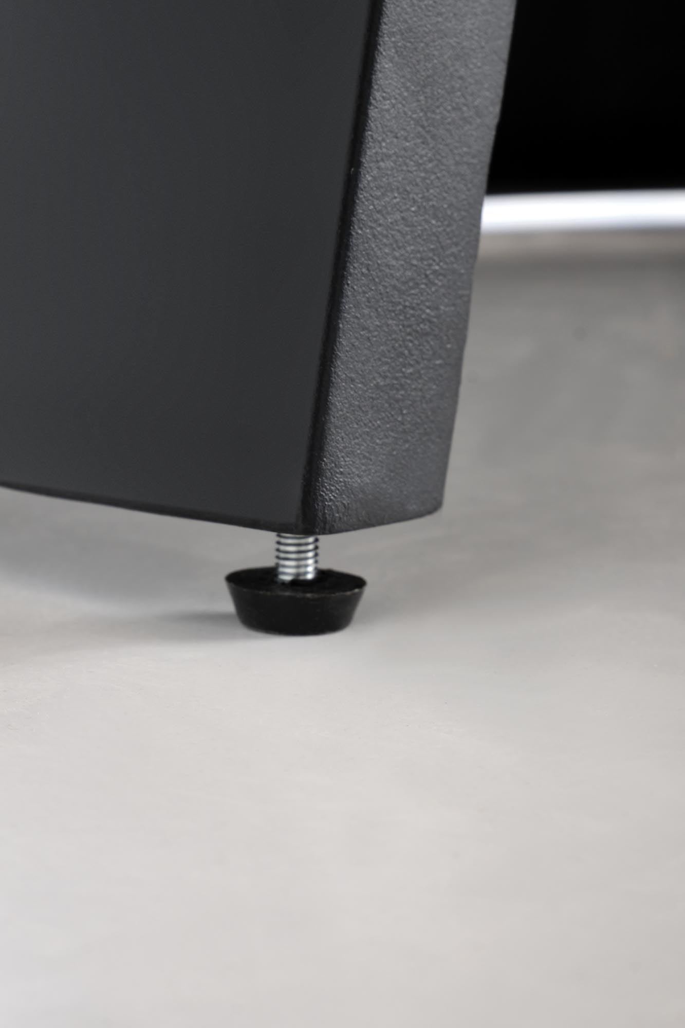 GIACOMO stôl jedálenský 180-240/100/76/78cm, MDF/oceľ, prírodná/čierna