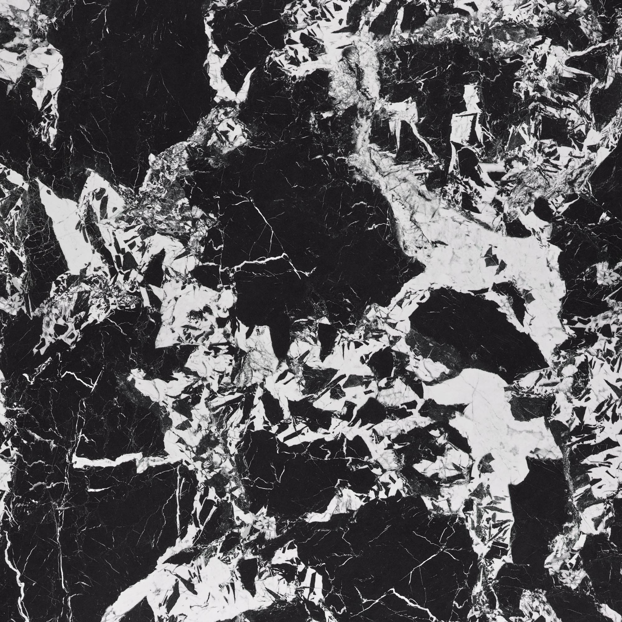 MANUEL jedálenský stôlokrúhly 120/77cm, mramor/oceľ, čierna/čierna