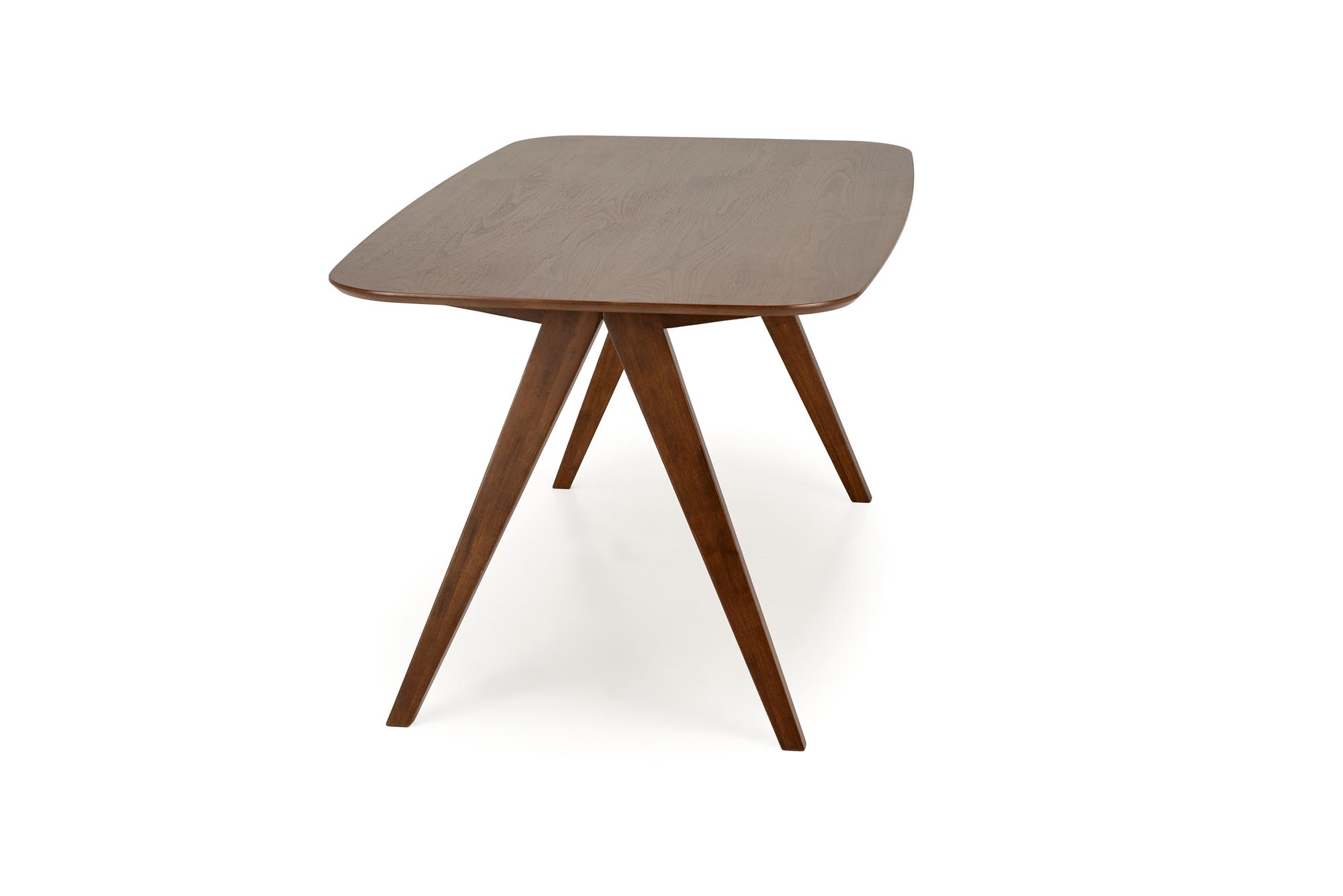 MIGUEL jedálenský stôl 160/90/75/131cm, MDF/dýha, orech/orech