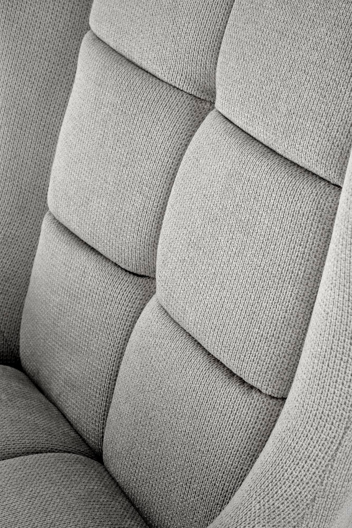 BYRON kreslo, látka VARDO#11/ oceľ, sivá/ čierna