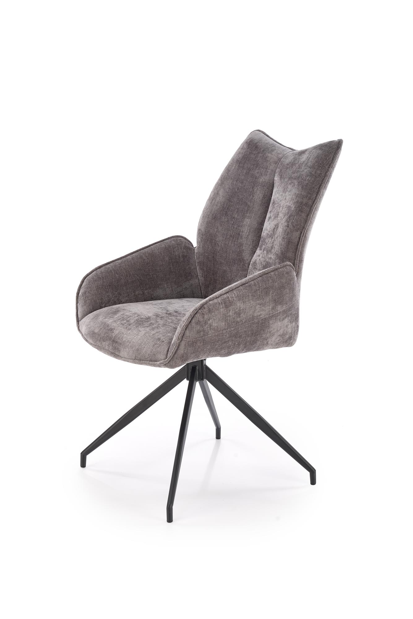 K553 jedálenská stolička otočná, látka ODIN#15 sivá