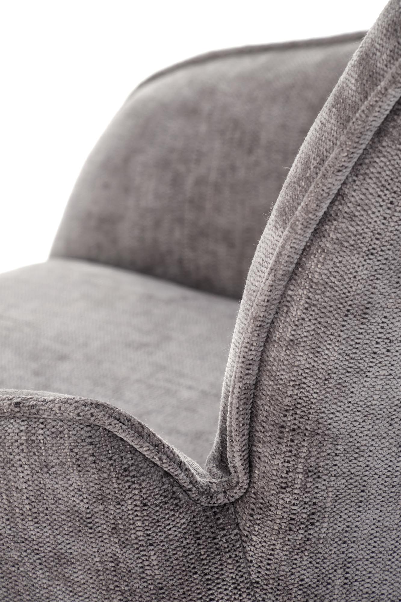 K553 jedálenská stolička otočná, látka ODIN#15 sivá