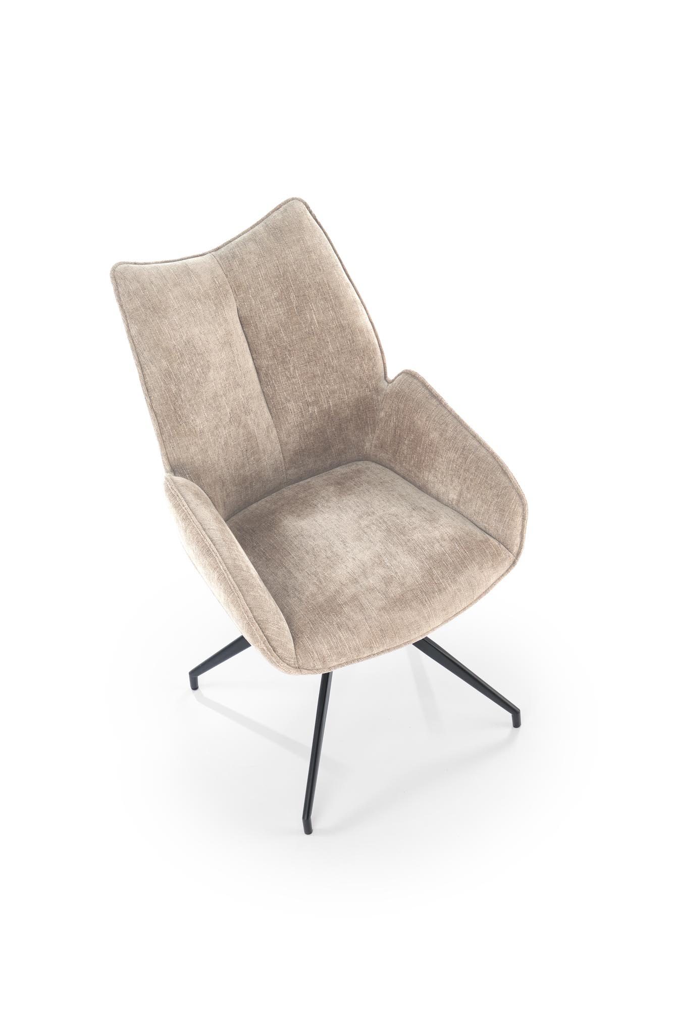 K553 jedálenská stolička otočná, látka ODIN#28 béžová