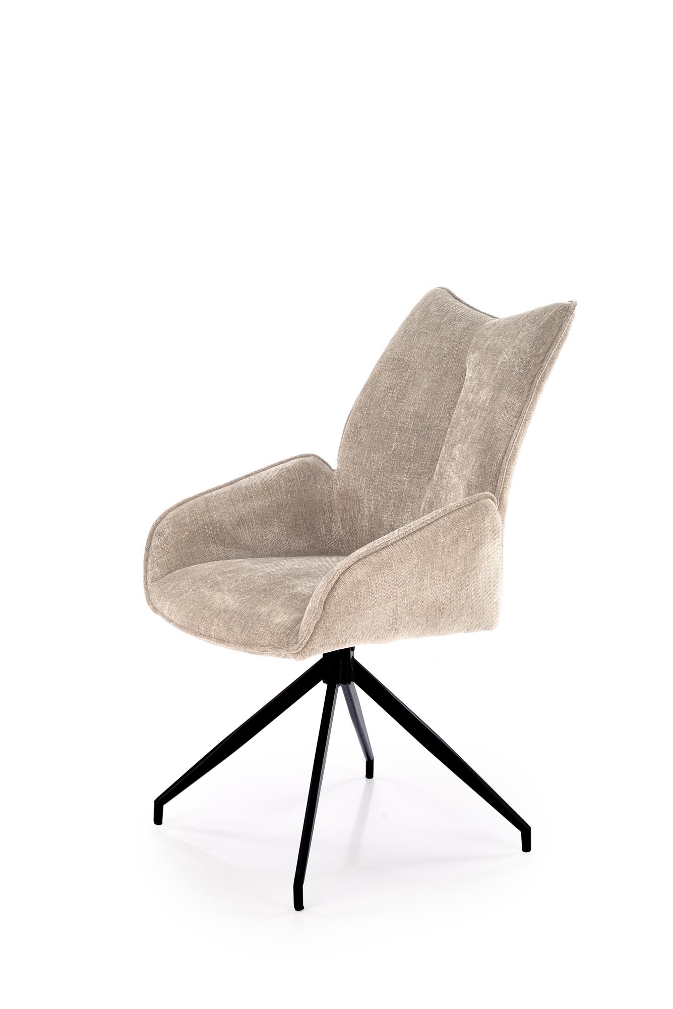 K553 jedálenská stolička otočná, látka ODIN#28 béžová