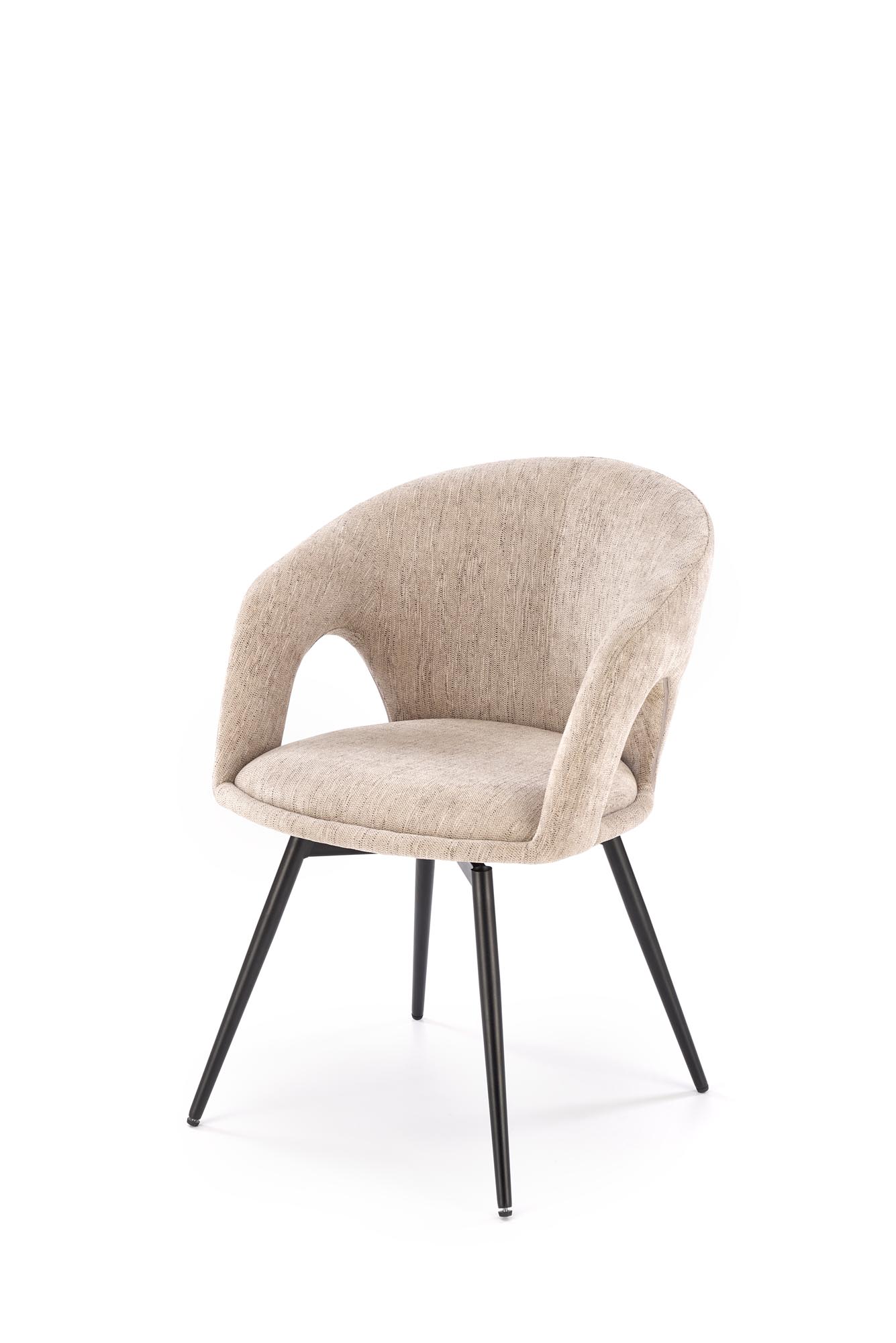 K550 jedálenská stolička otočná, látka ODIN#28, béžová