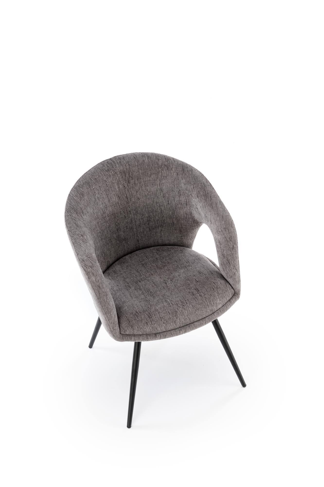 K550 jedálenská stolička otočná, látka ODIN#15, sivá