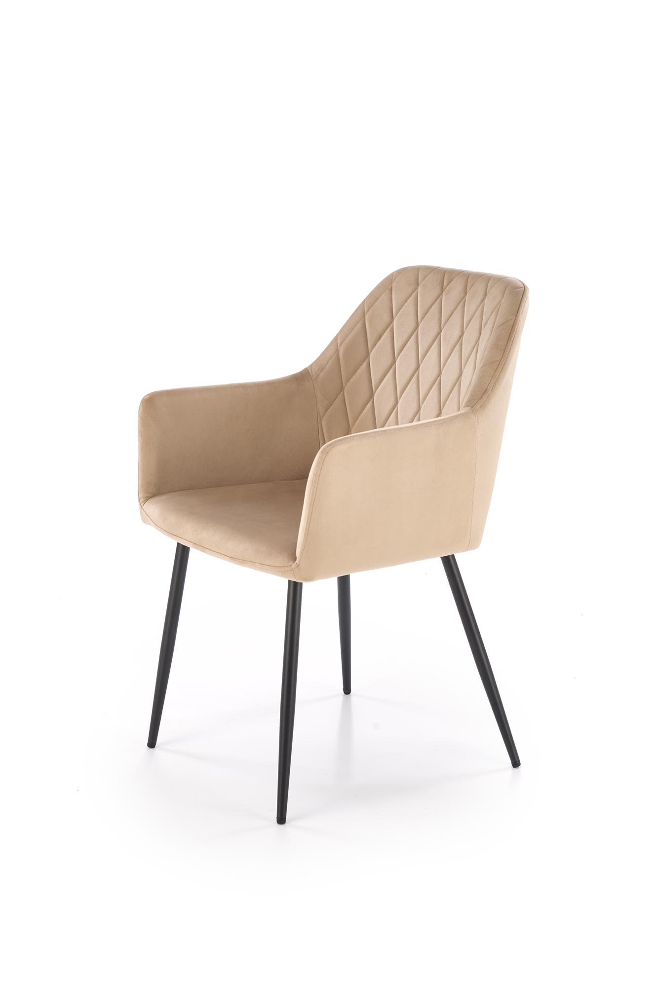 K558 jedálenská stolička, látka velvet, béžová