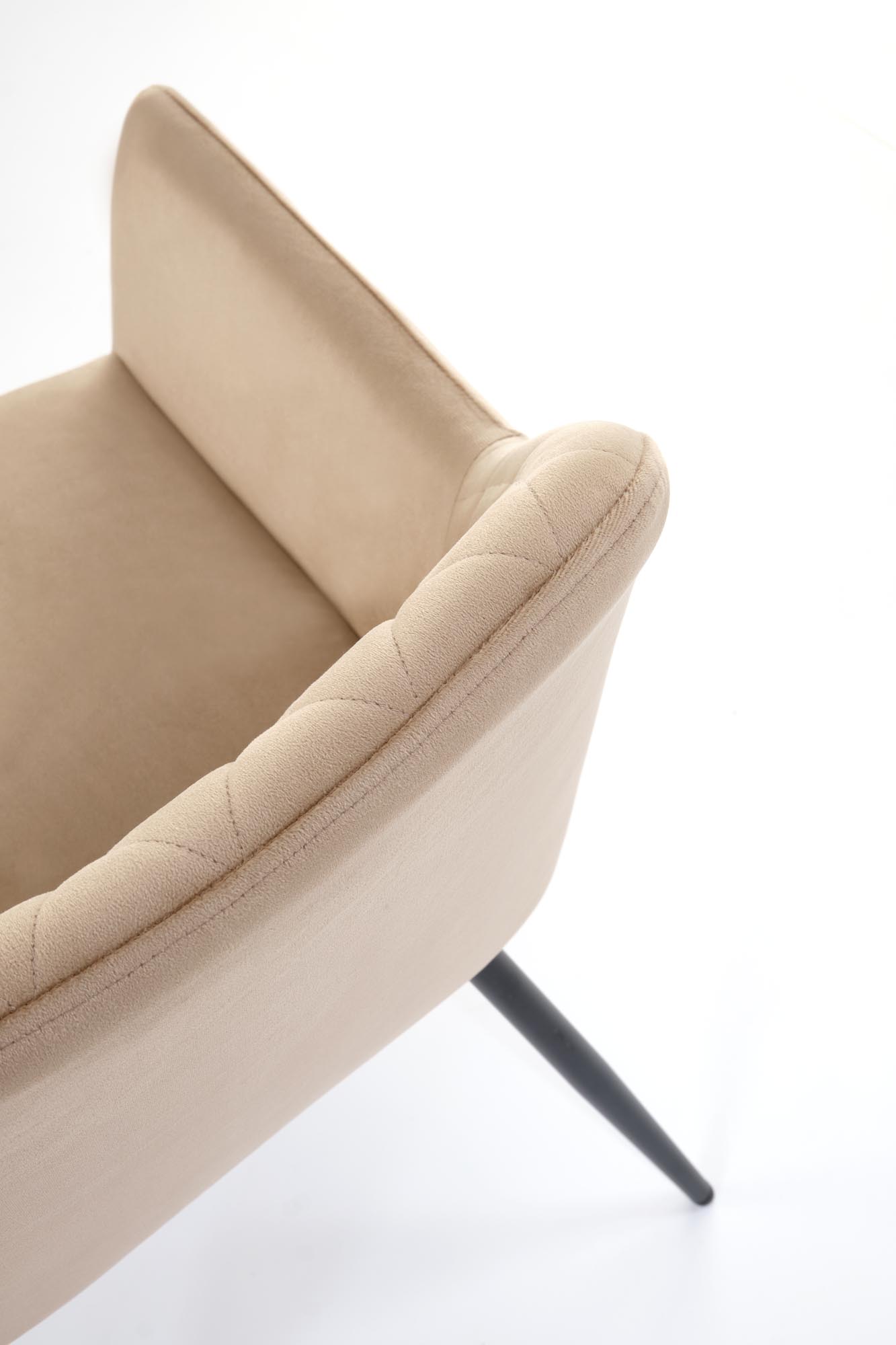 K558 jedálenská stolička, látka velvet, béžová