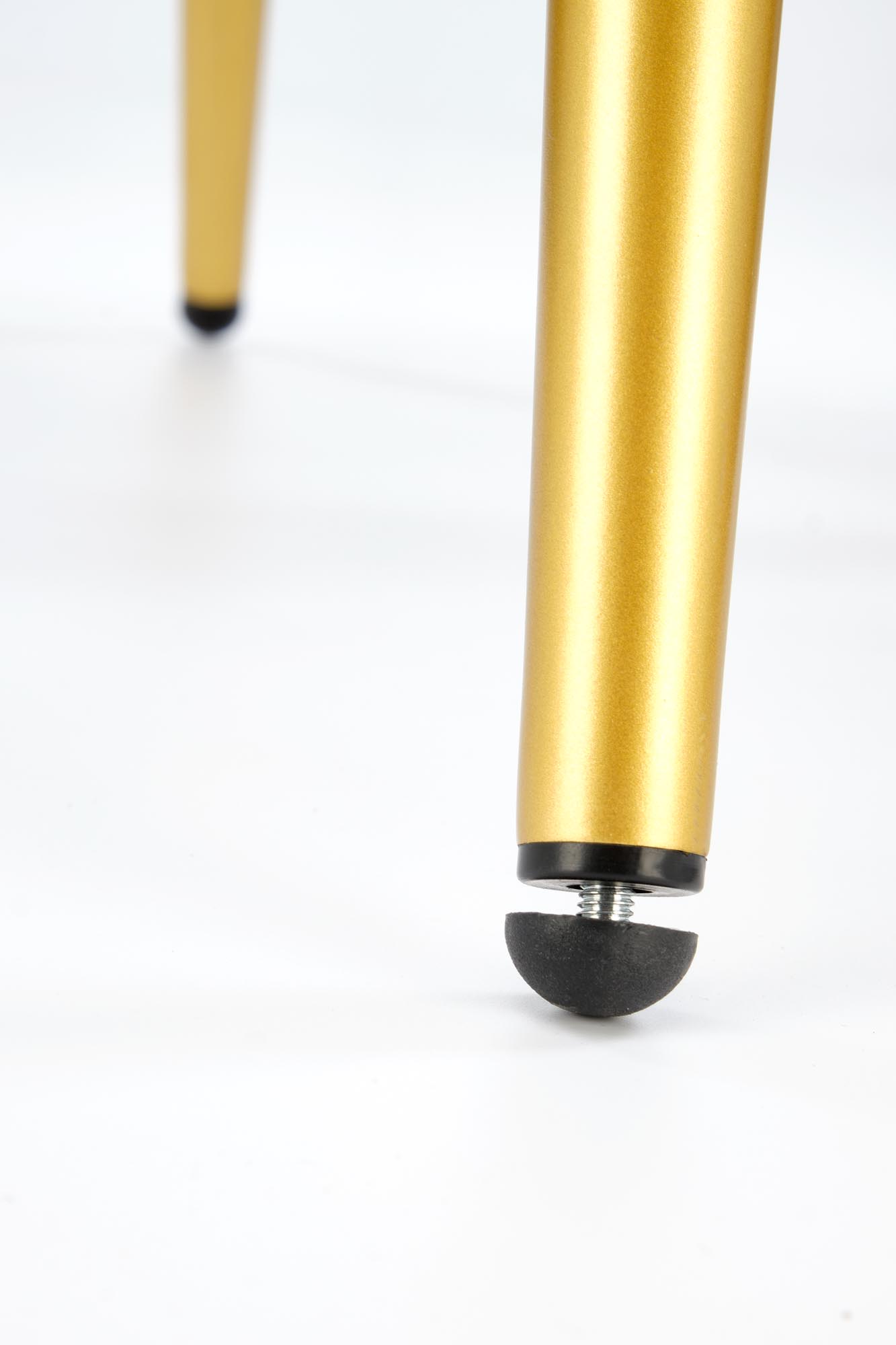 K551 jedálenská stolička, látka BLUVEL#78 tmavozelená/zlatá