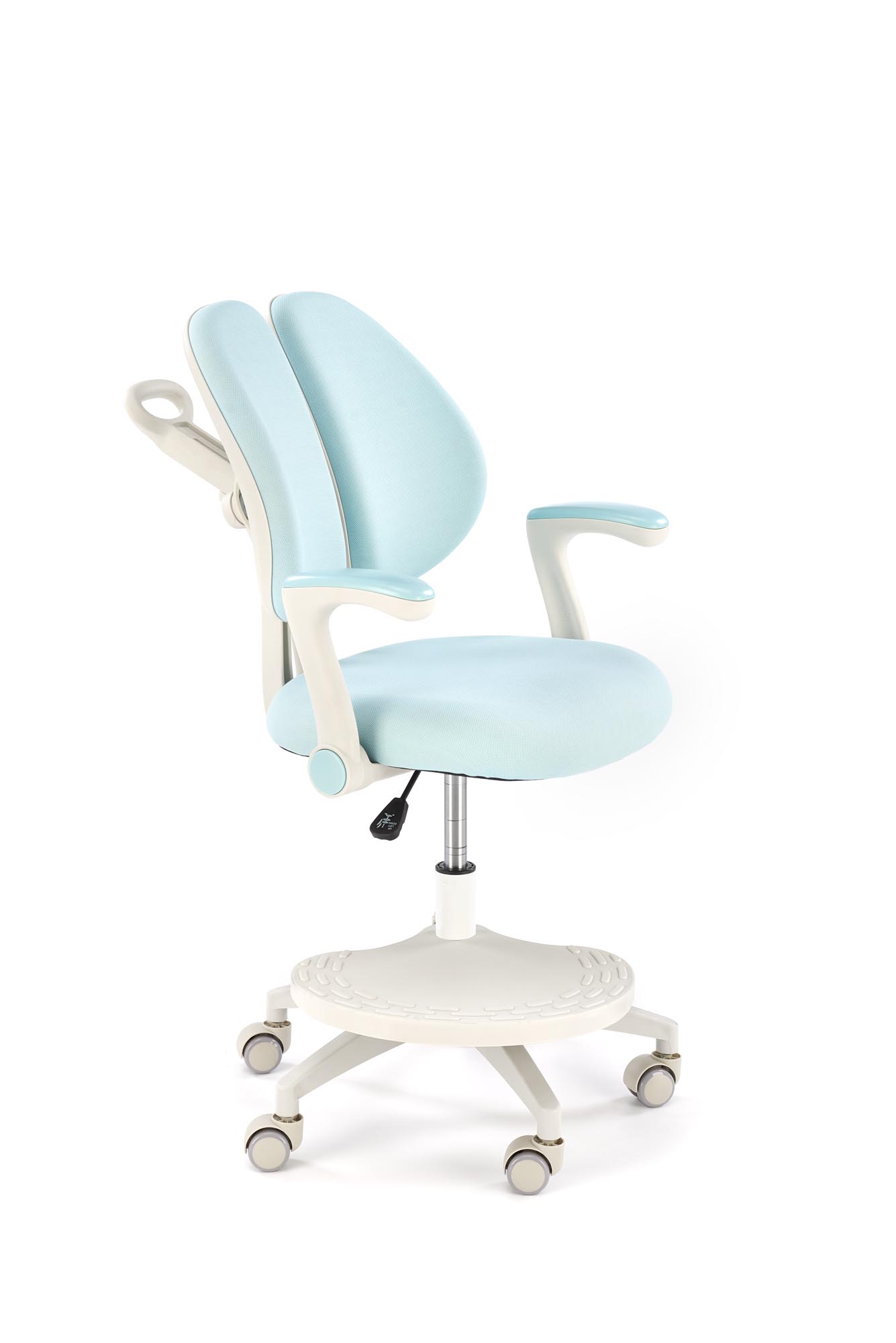 PANCO kancelárske kreslo otočné s mechanizmom, tkanina,  bledomodrá