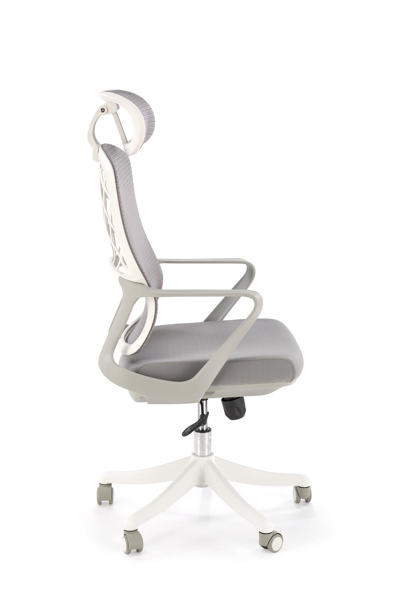 VESUVIO 2 kancelárske kreslo otočné s mechan.TILT,sieťovnina, sivé/biele