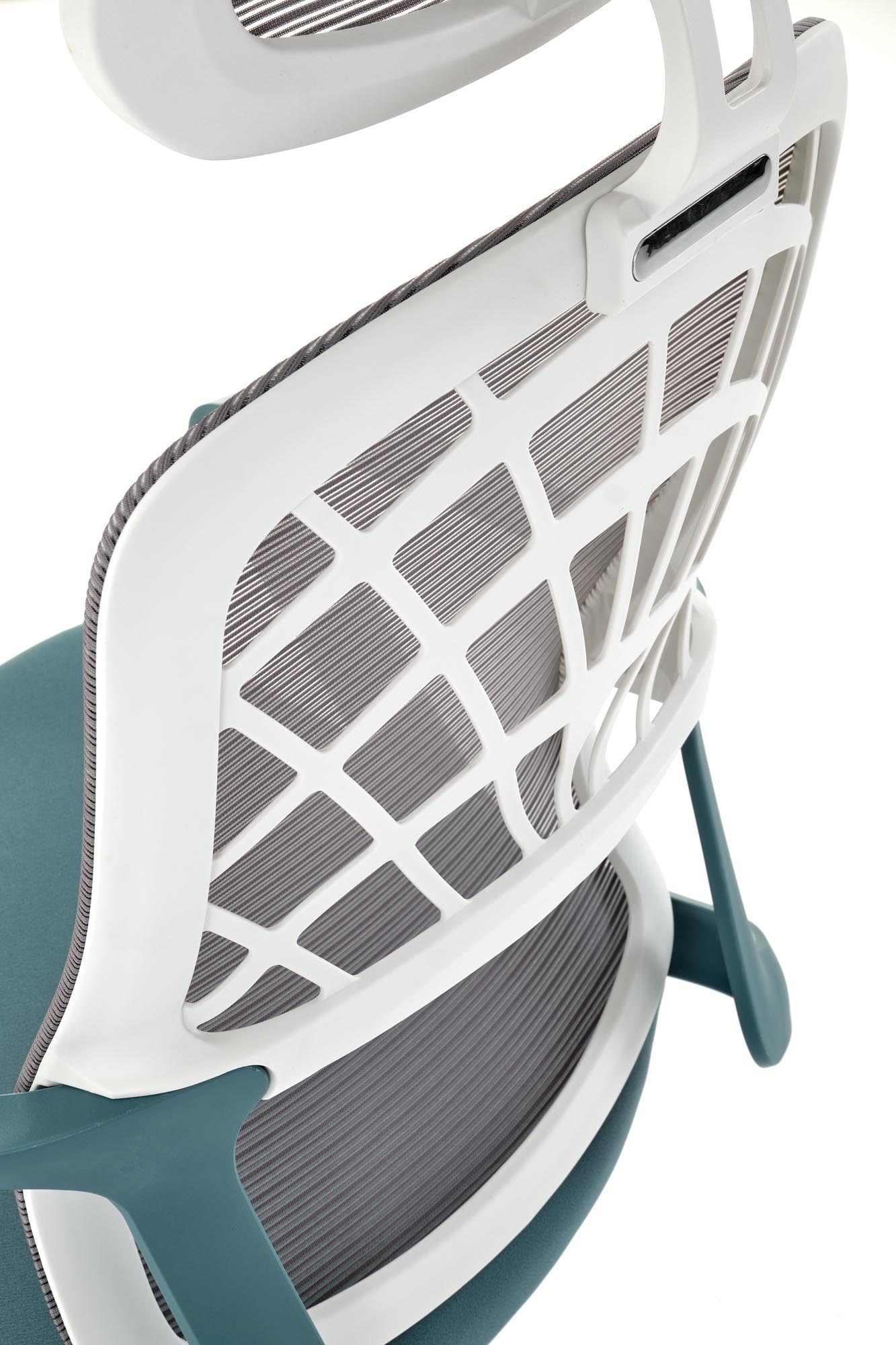 VESUVIO 2 kancelárske kreslo otočné s mechan.TILT,sieťovnina, tyrkysové/biele