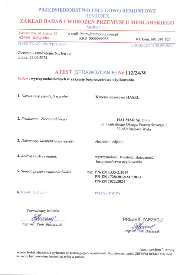 Kancelářská židle HASEL Halmar (foto 10)